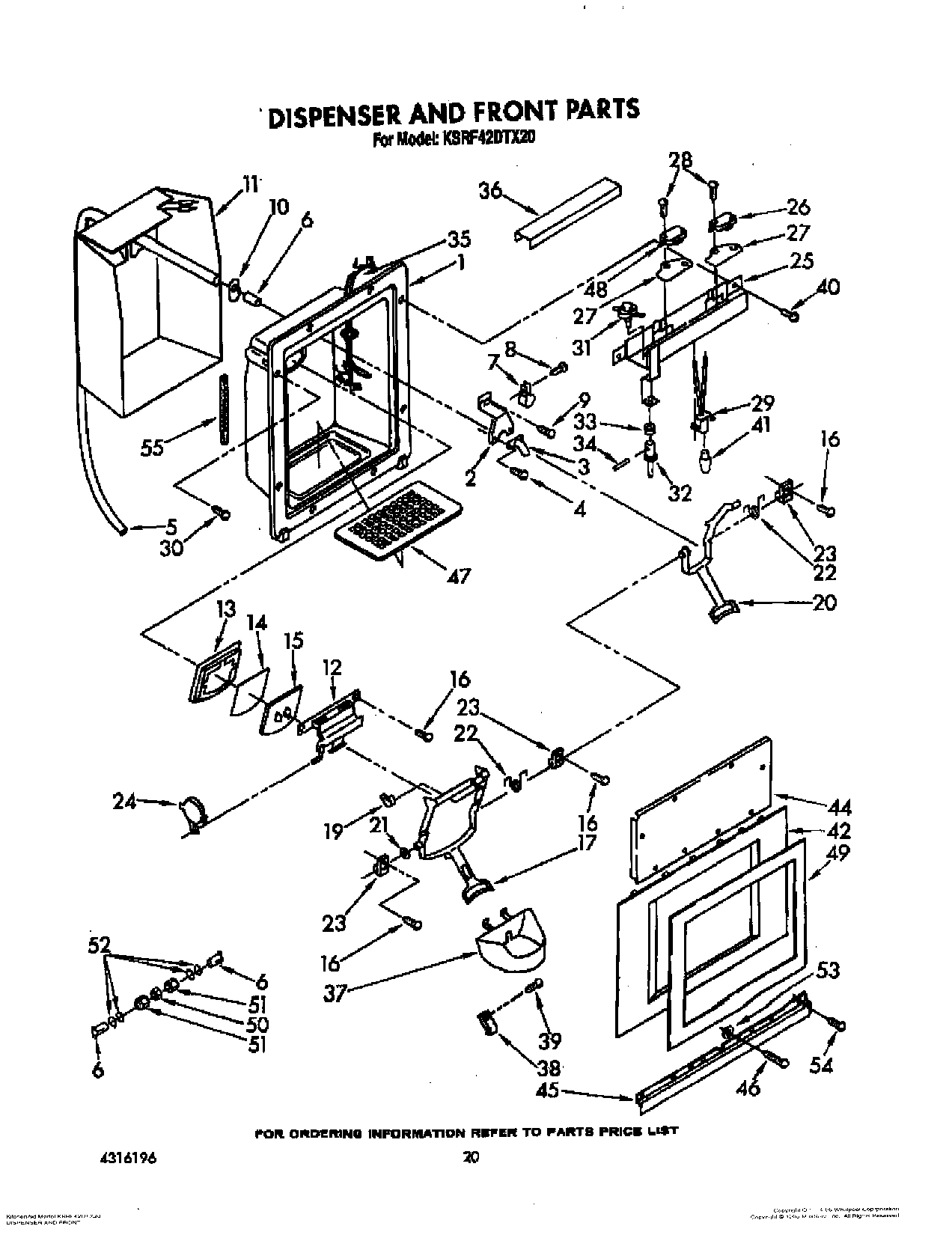 13 - DISPENSER AND FRONT