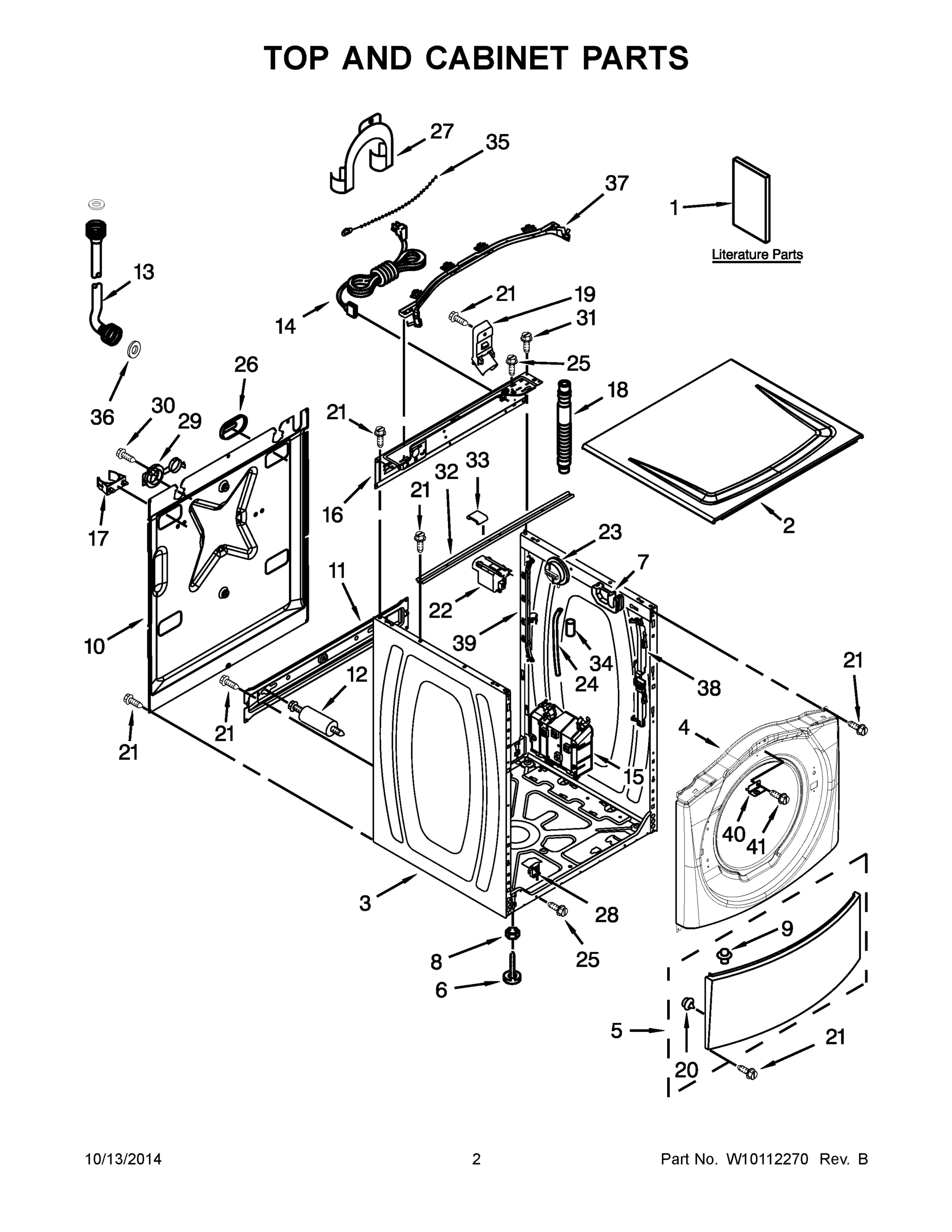02 - TOP AND CABINET PARTS