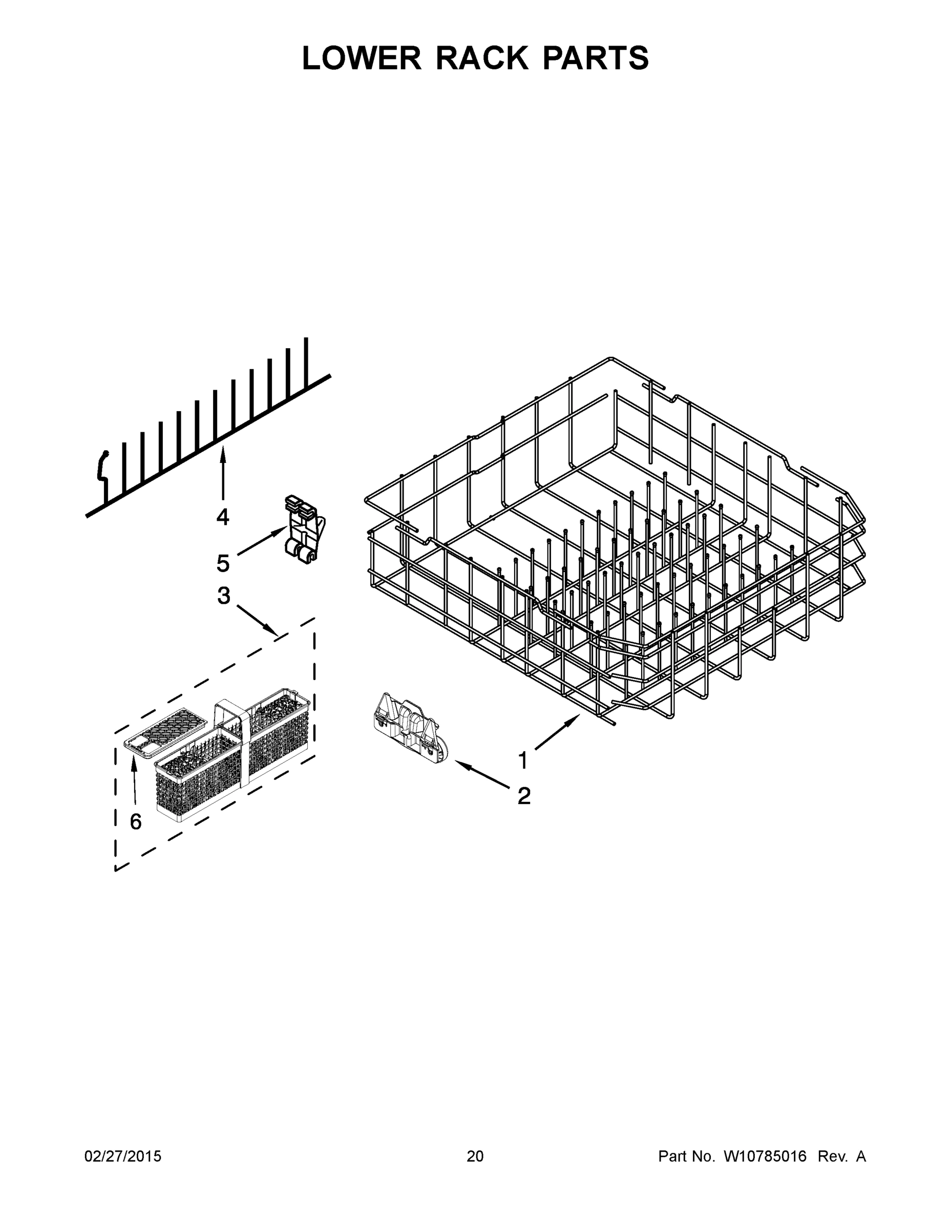 11 - LOWER RACK PARTS