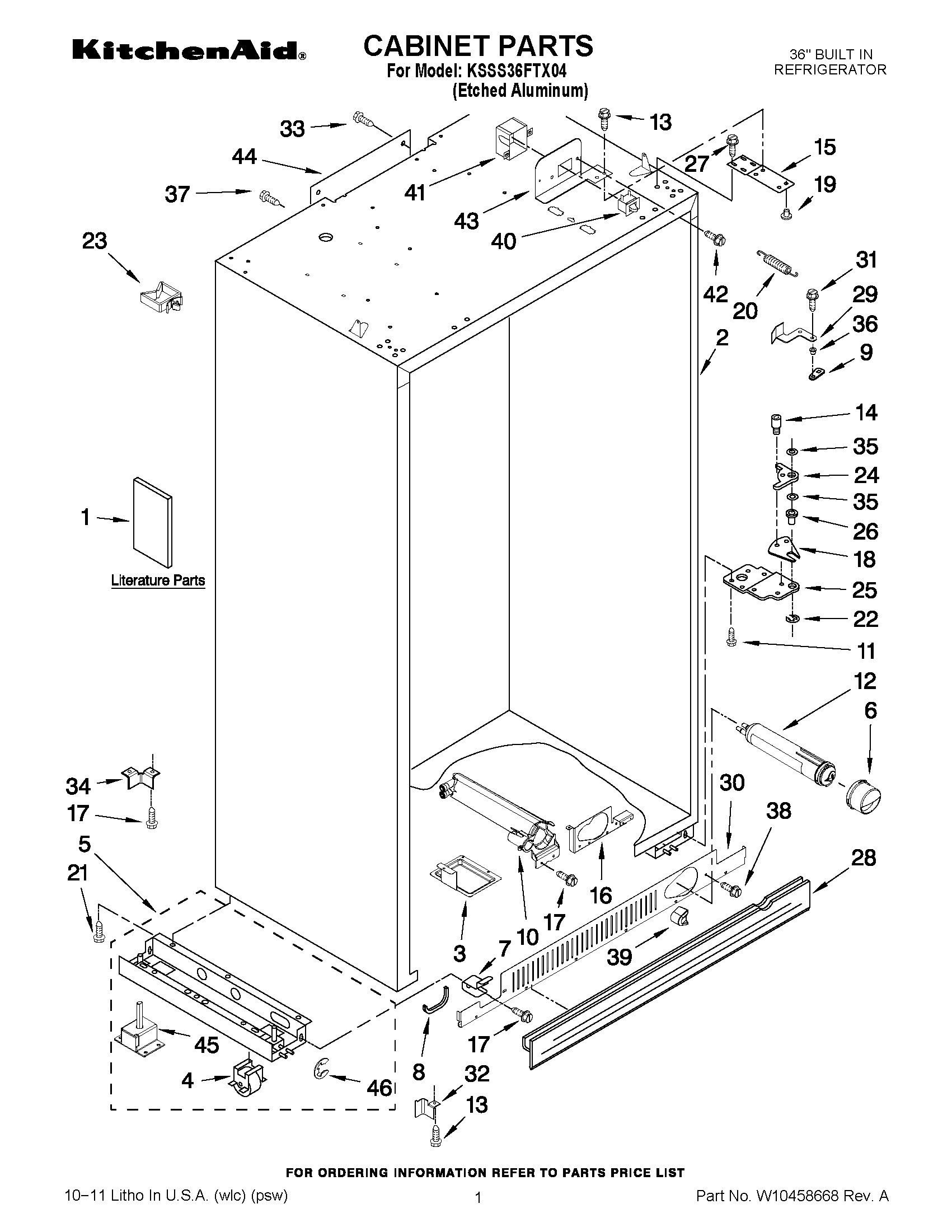 01 - CABINET PARTS