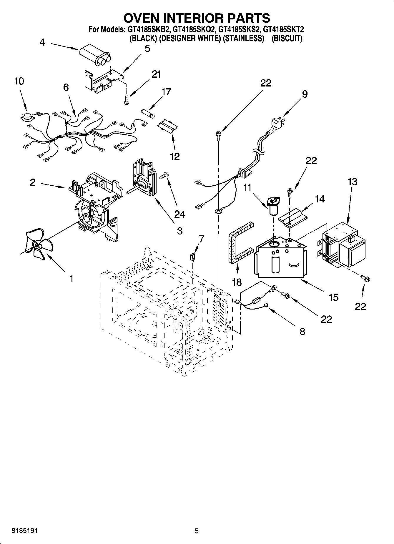 05 - OVEN INTERIOR PARTS