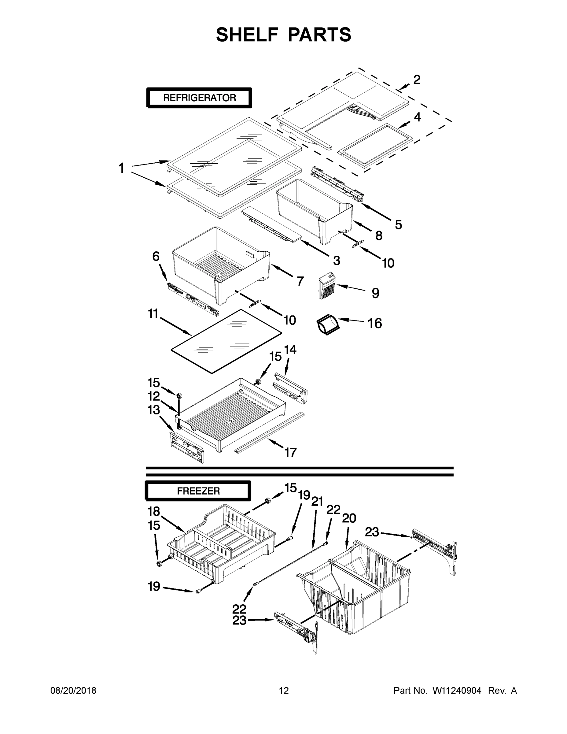 07 - SHELF PARTS
