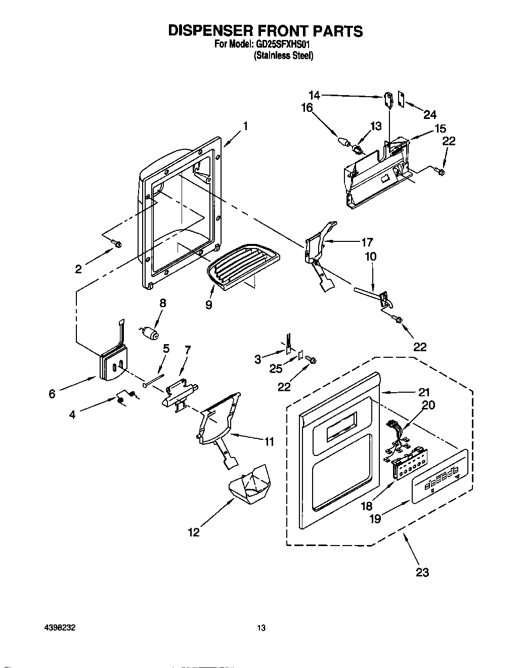 08 - DISPENSER FRONT