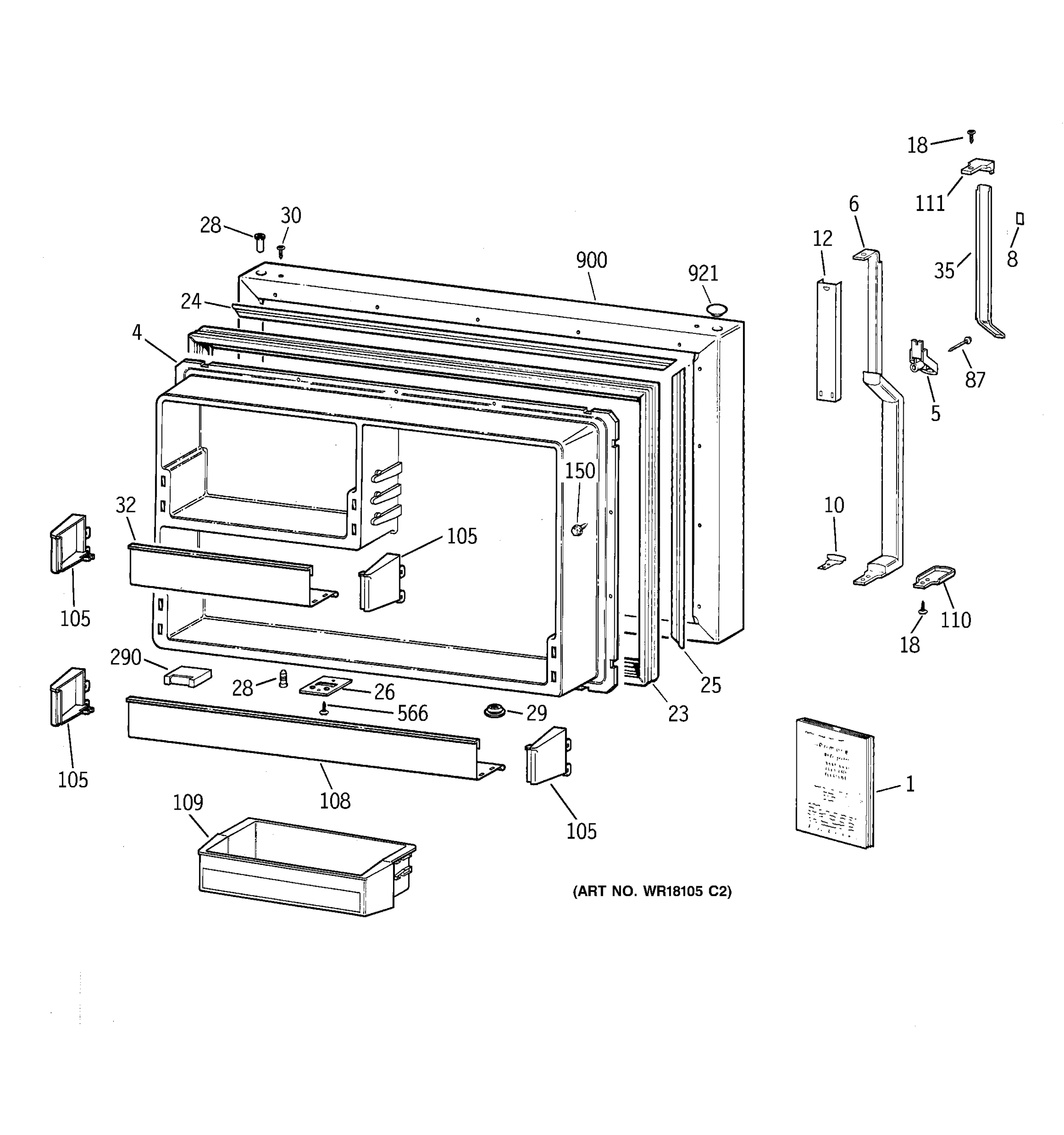 FREEZER DOOR