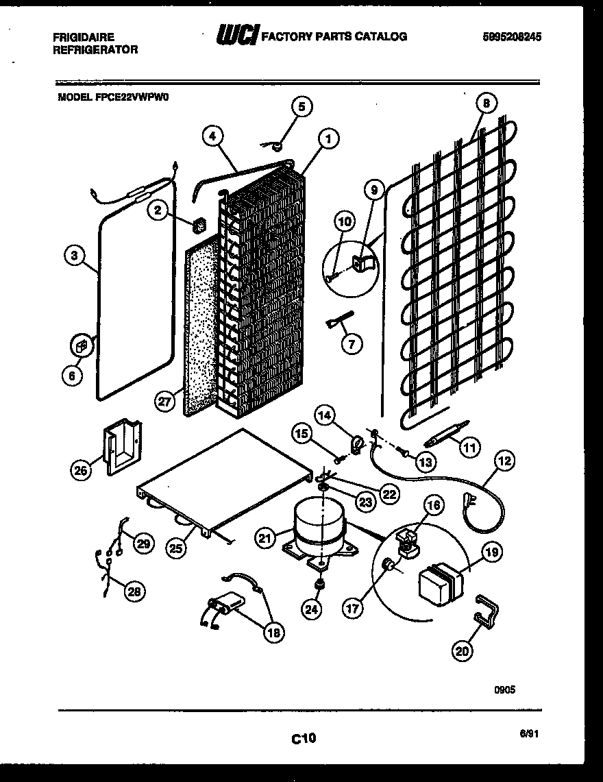 10 - SYSTEM AND AUTOMATIC DEFROST PARTS