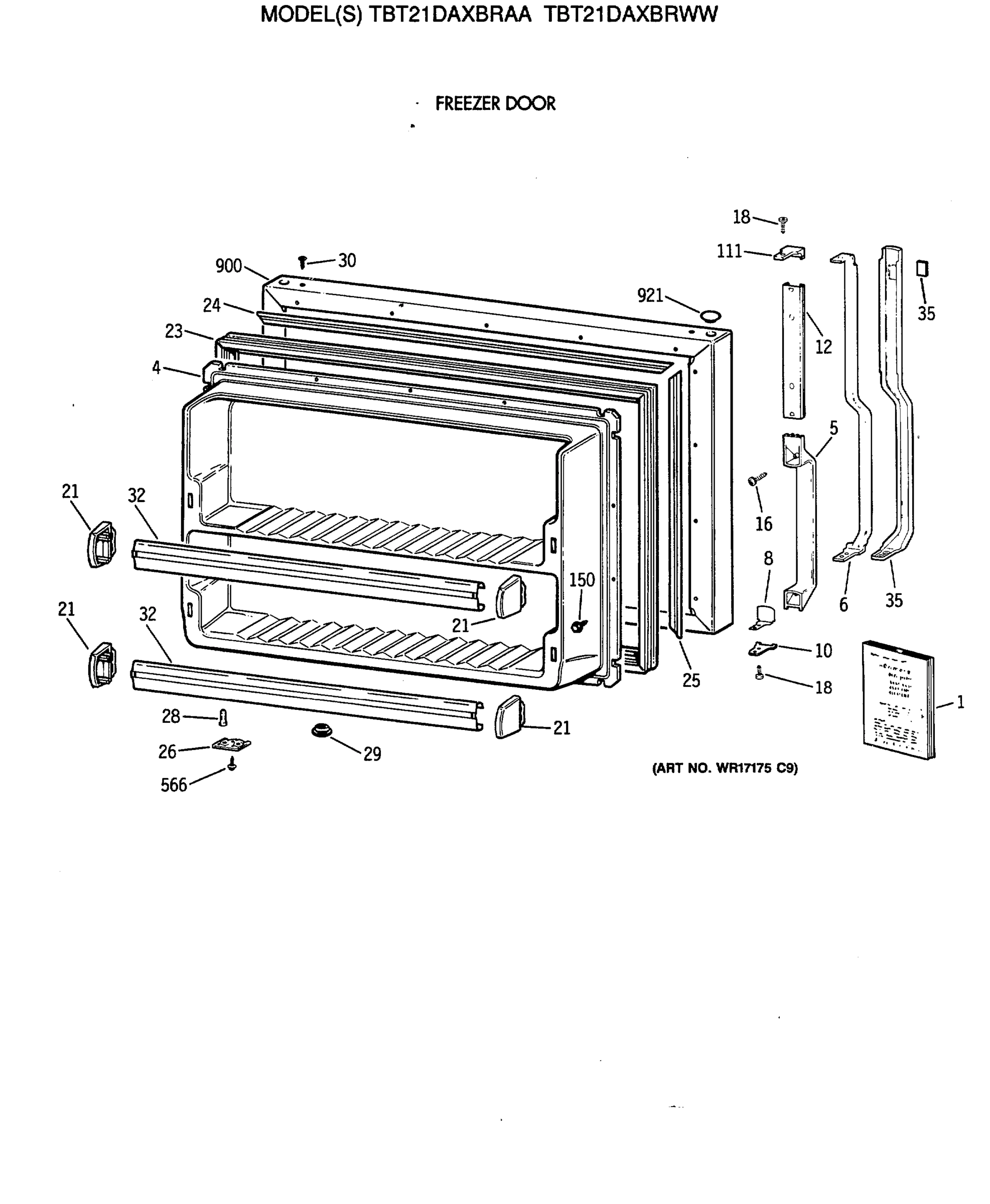 FREEZER DOOR
