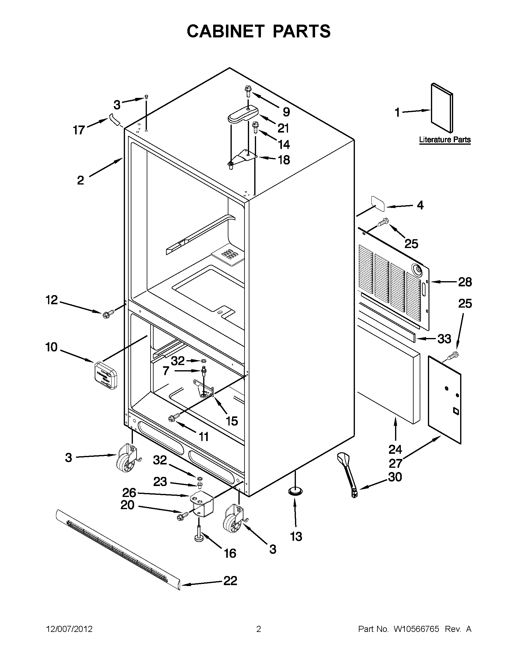 01 - CABINET PARTS