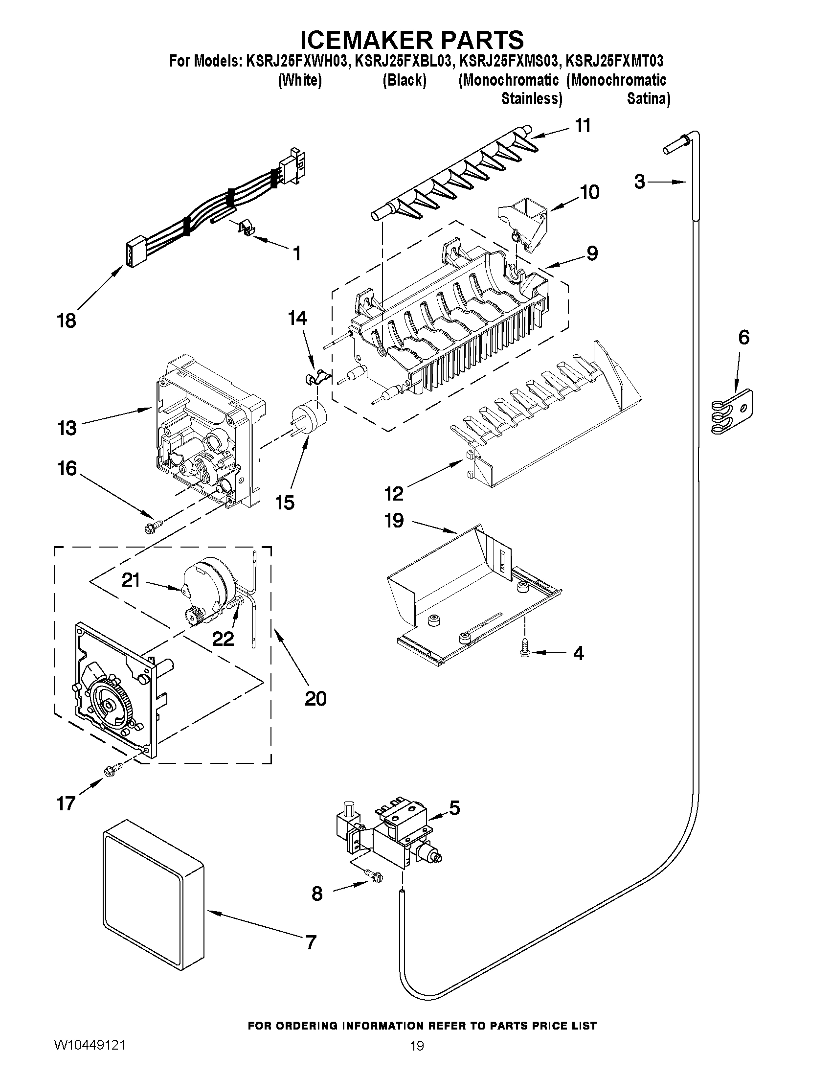 12 - ICEMAKER PARTS