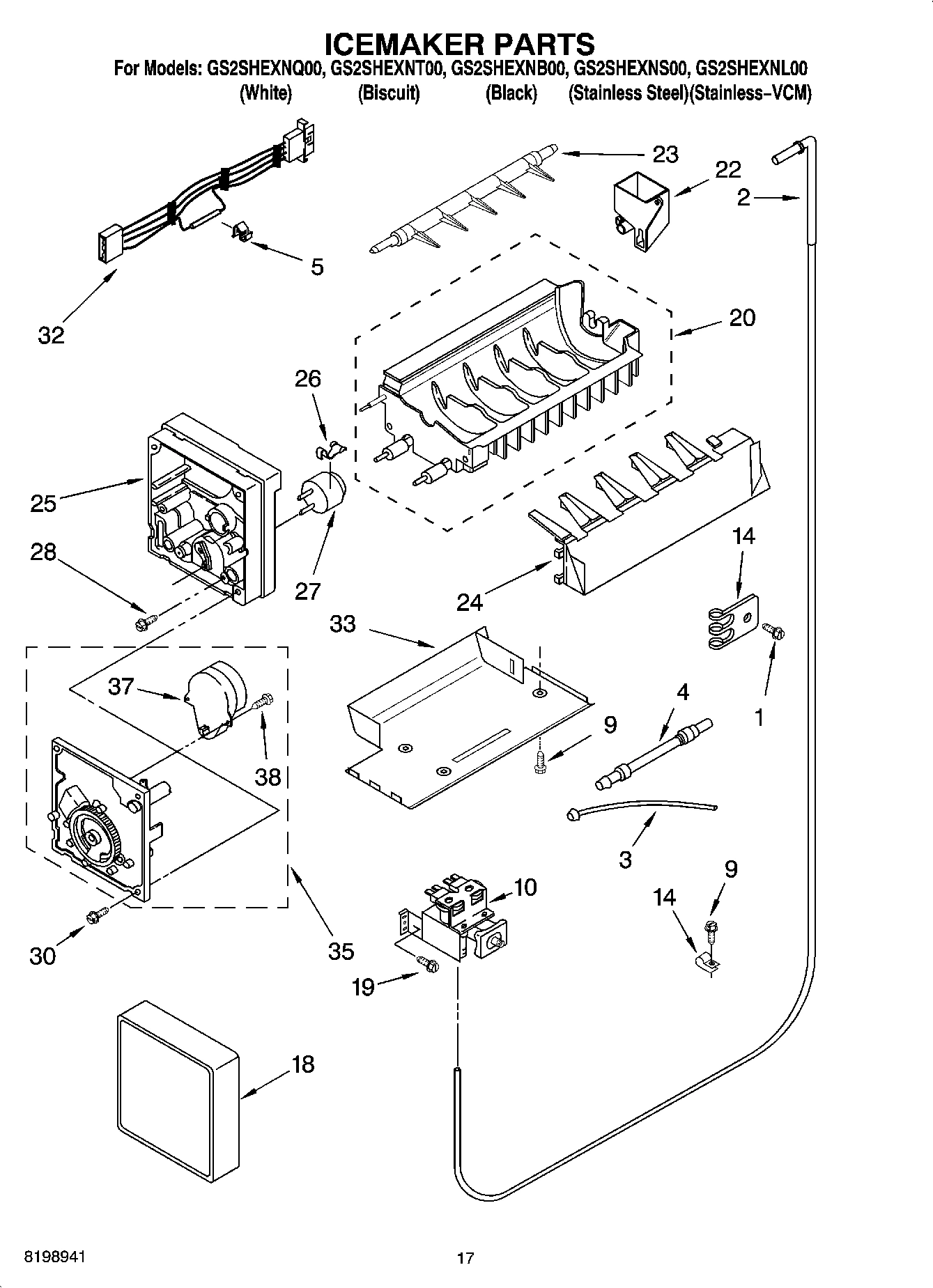 10 - ICEMAKER PARTS