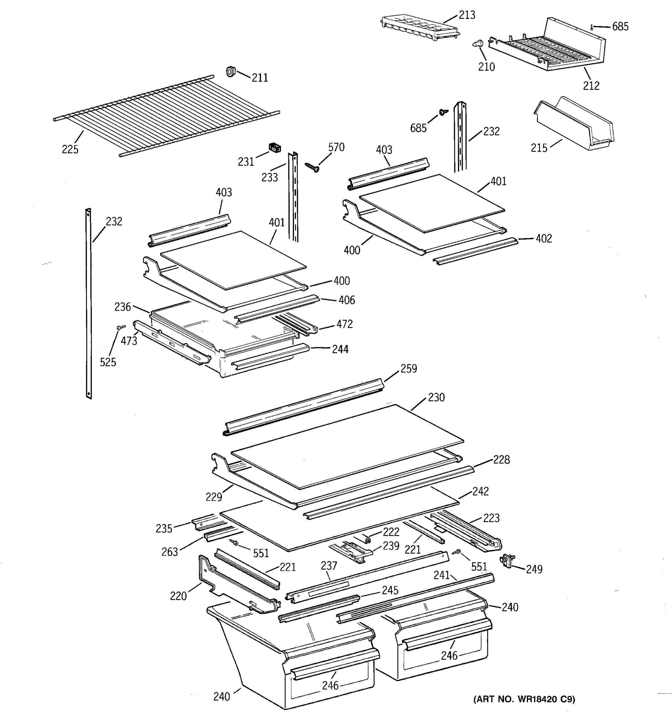 SHELF PARTS