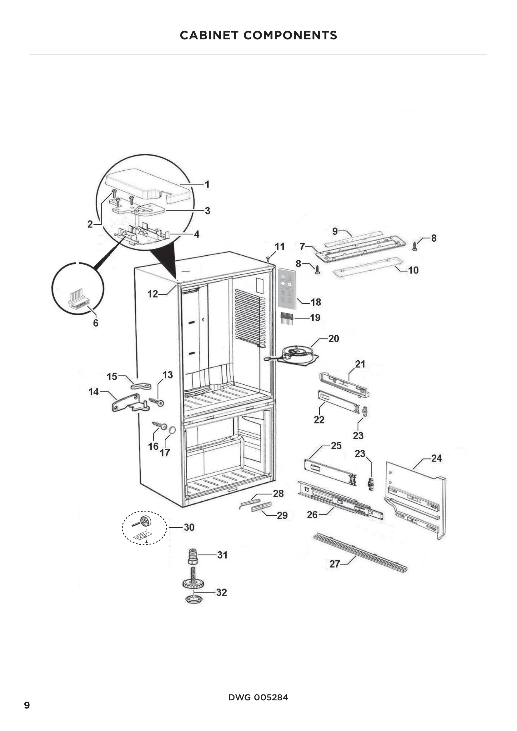 CABINET COMPONENTS