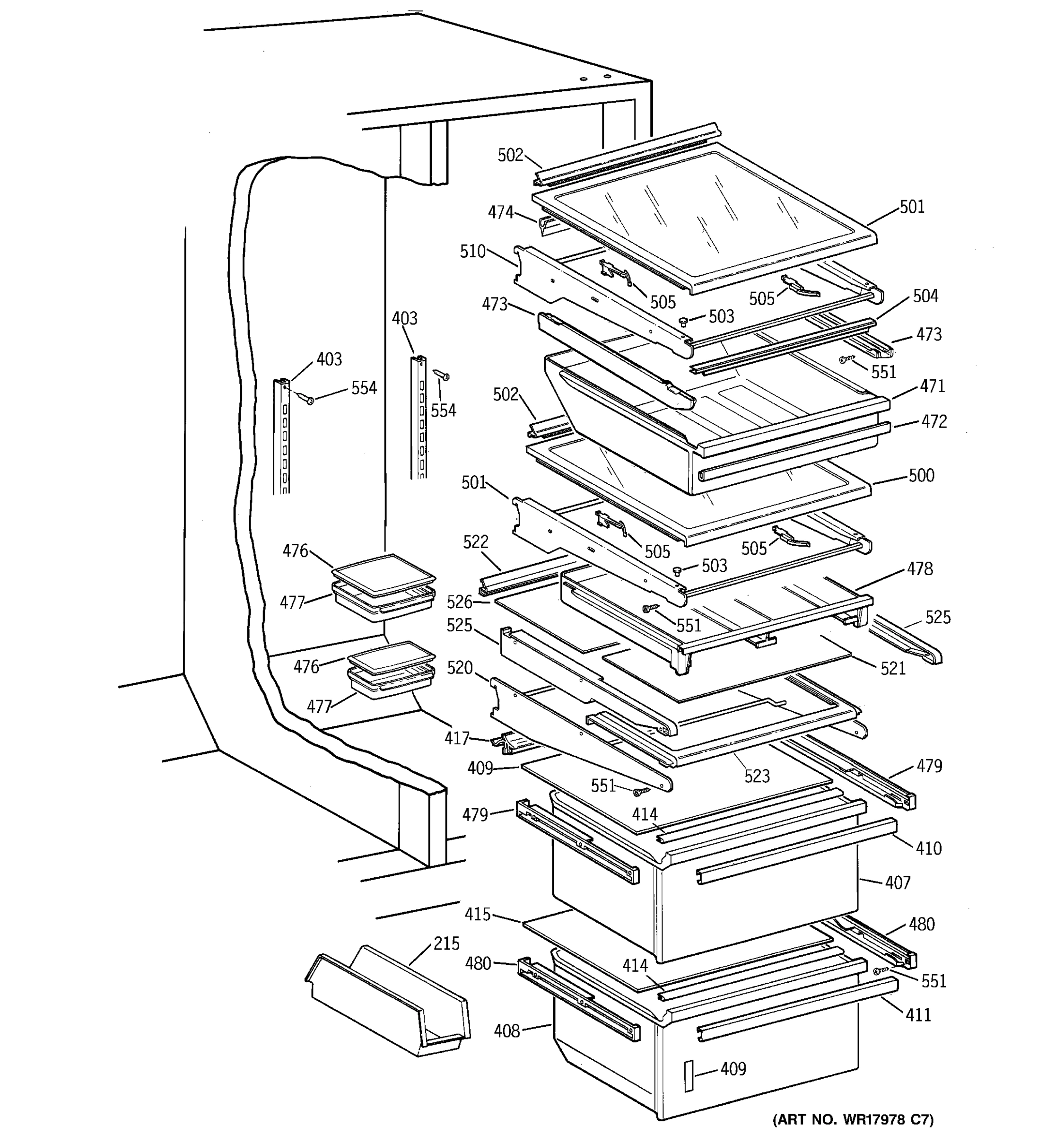 SHELVES & DRAWERS