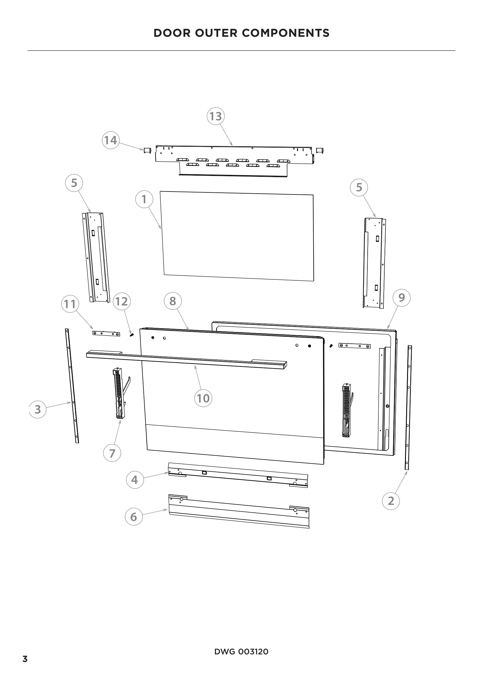 DOOR OUTER COMPONENTS