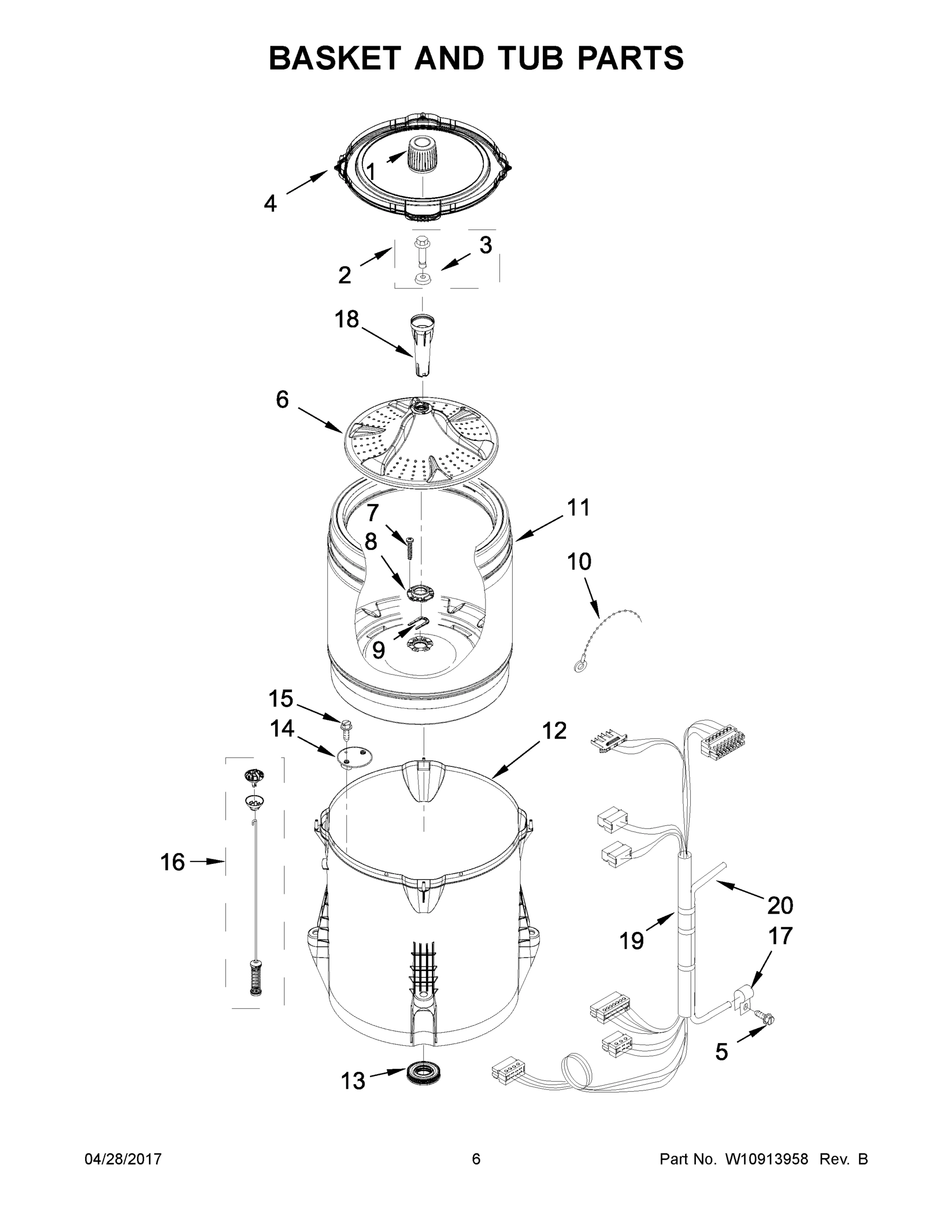 04 - BASKET AND TUB PARTS