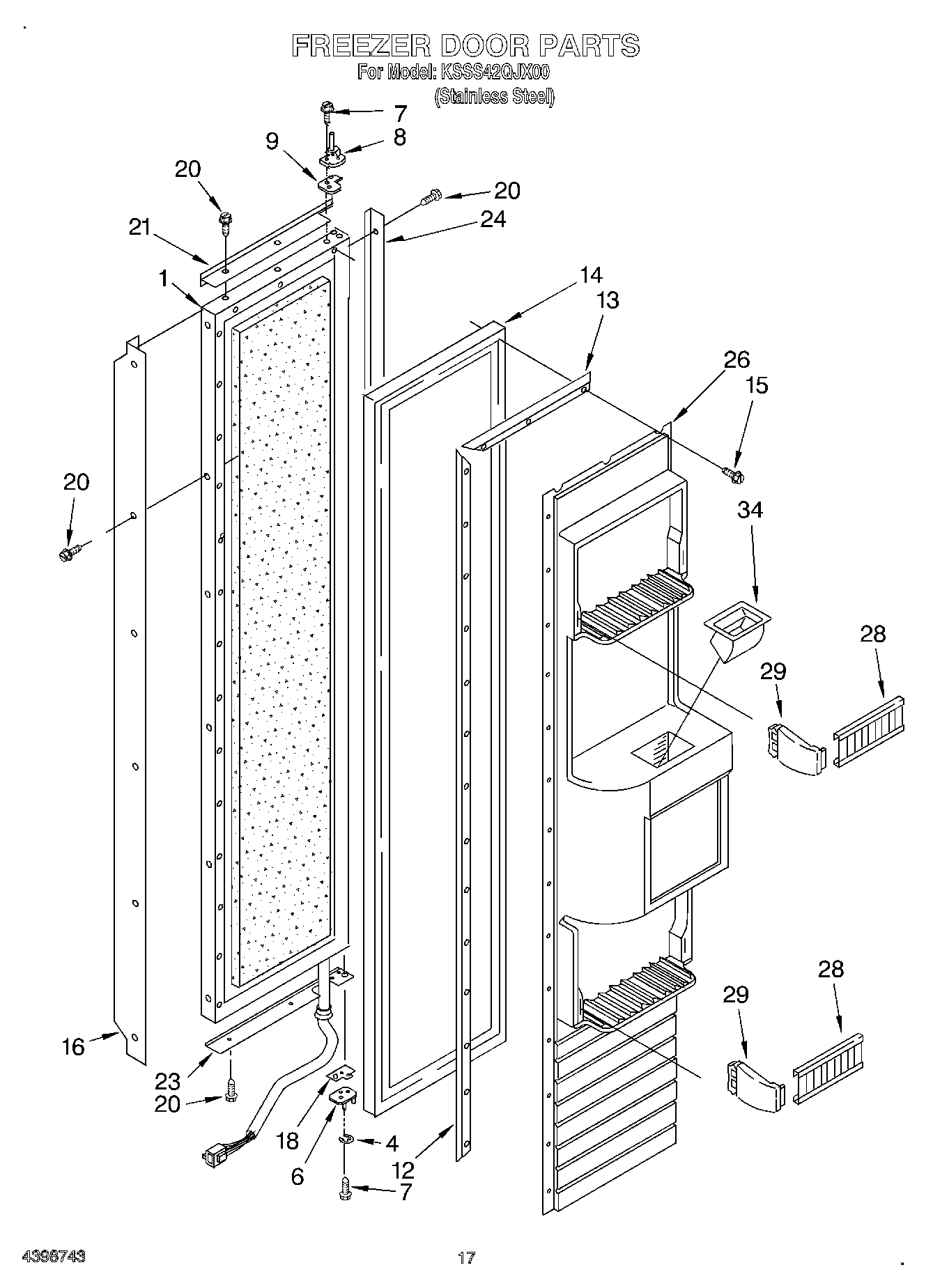 12 - FREEZER DOOR