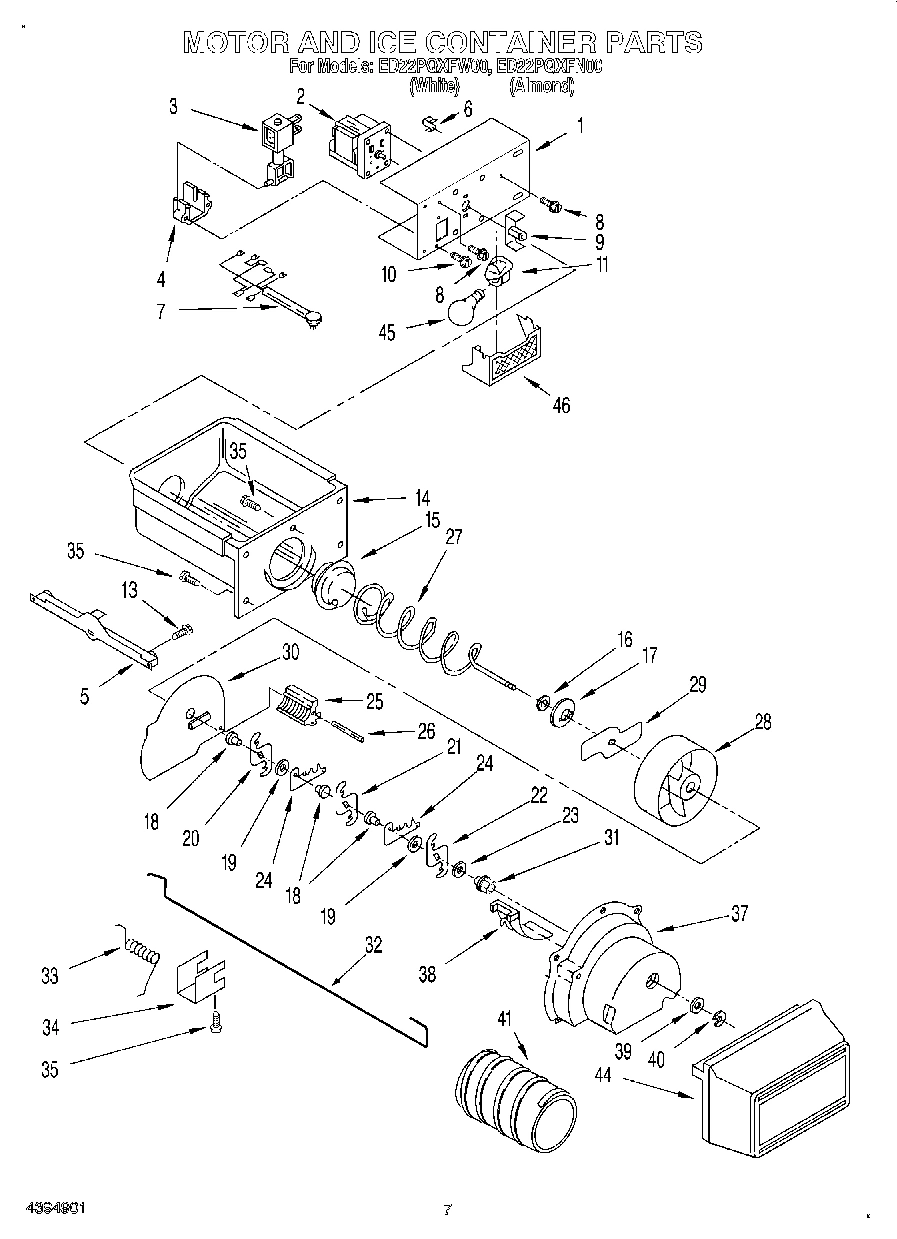 06 - MOTOR AND ICE CONTAINER