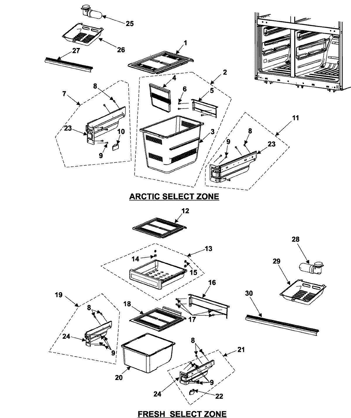 01 - ARCTIC/FRESH/SELECT ZONE COMPARTMENT