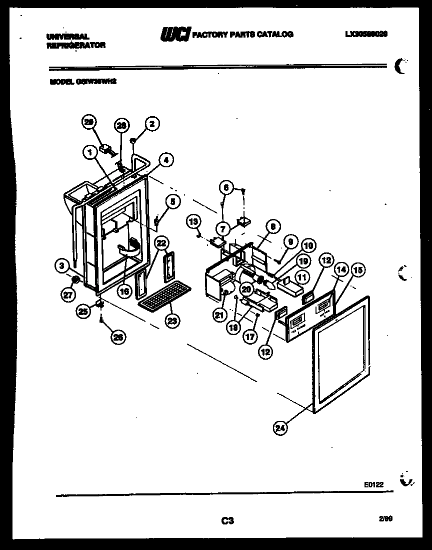 07 - ICE DOOR, DISPENSER AND WATER TANK