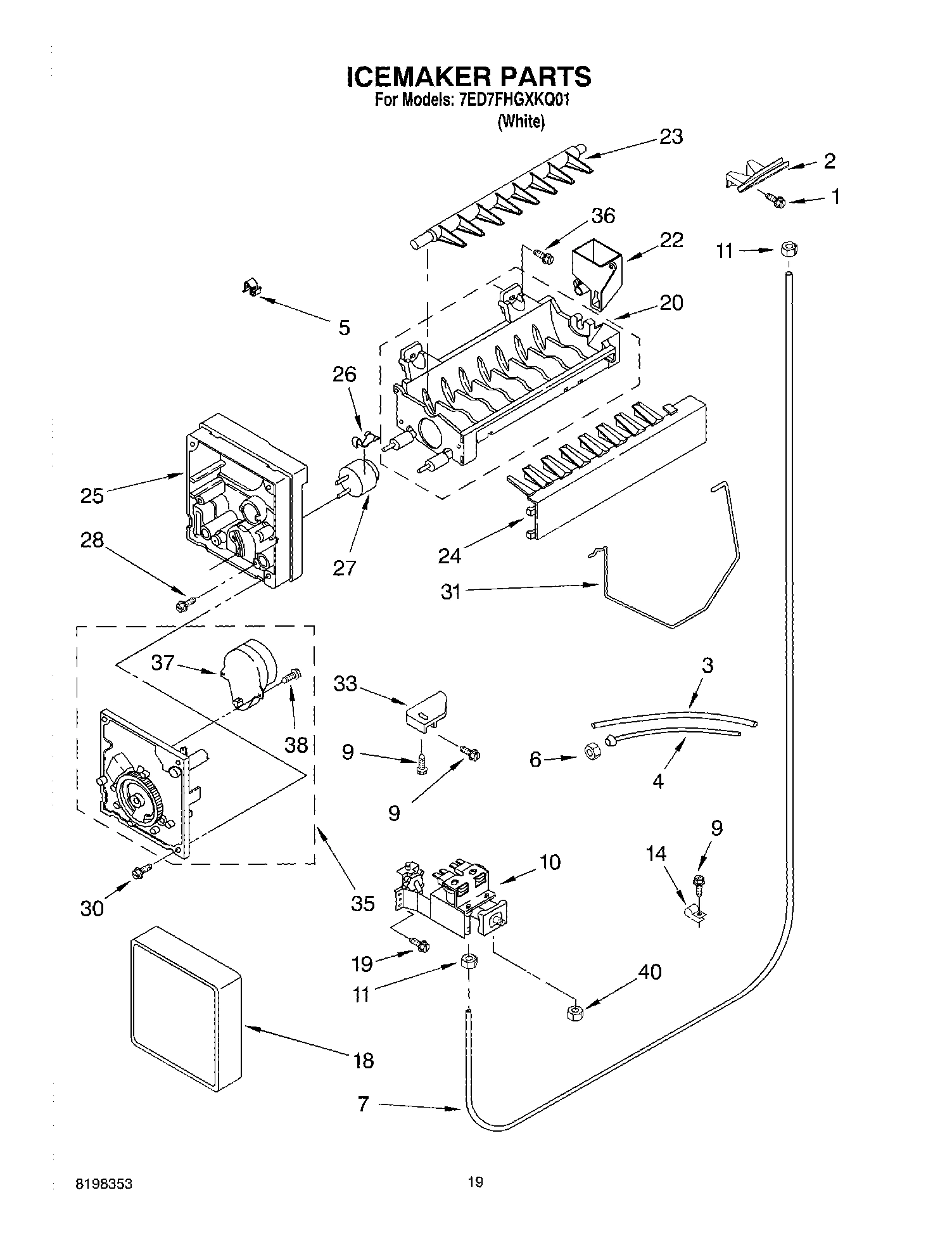 12 - ICE MAKER, OPTIONAL