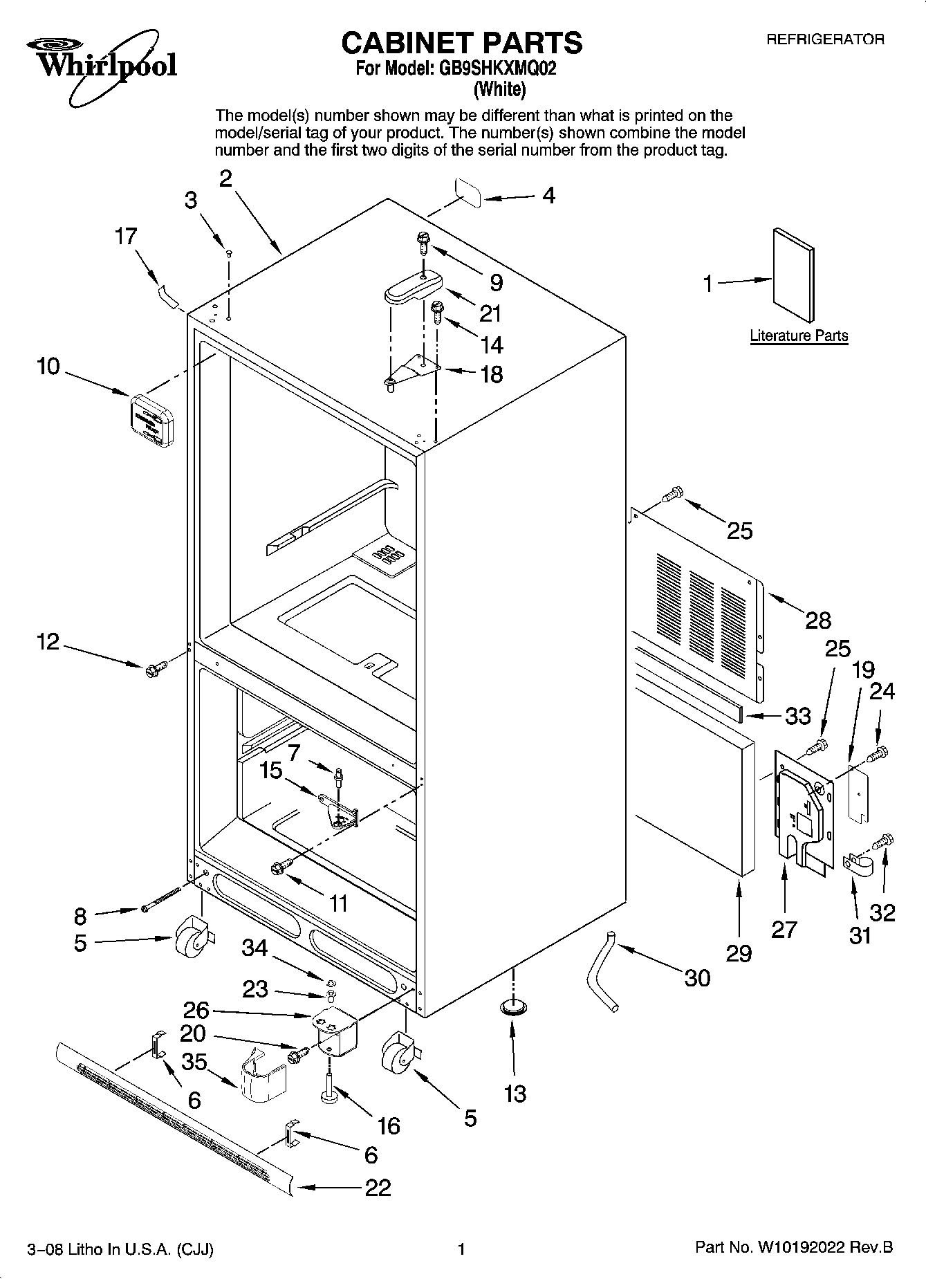 01 - CABINET PARTS