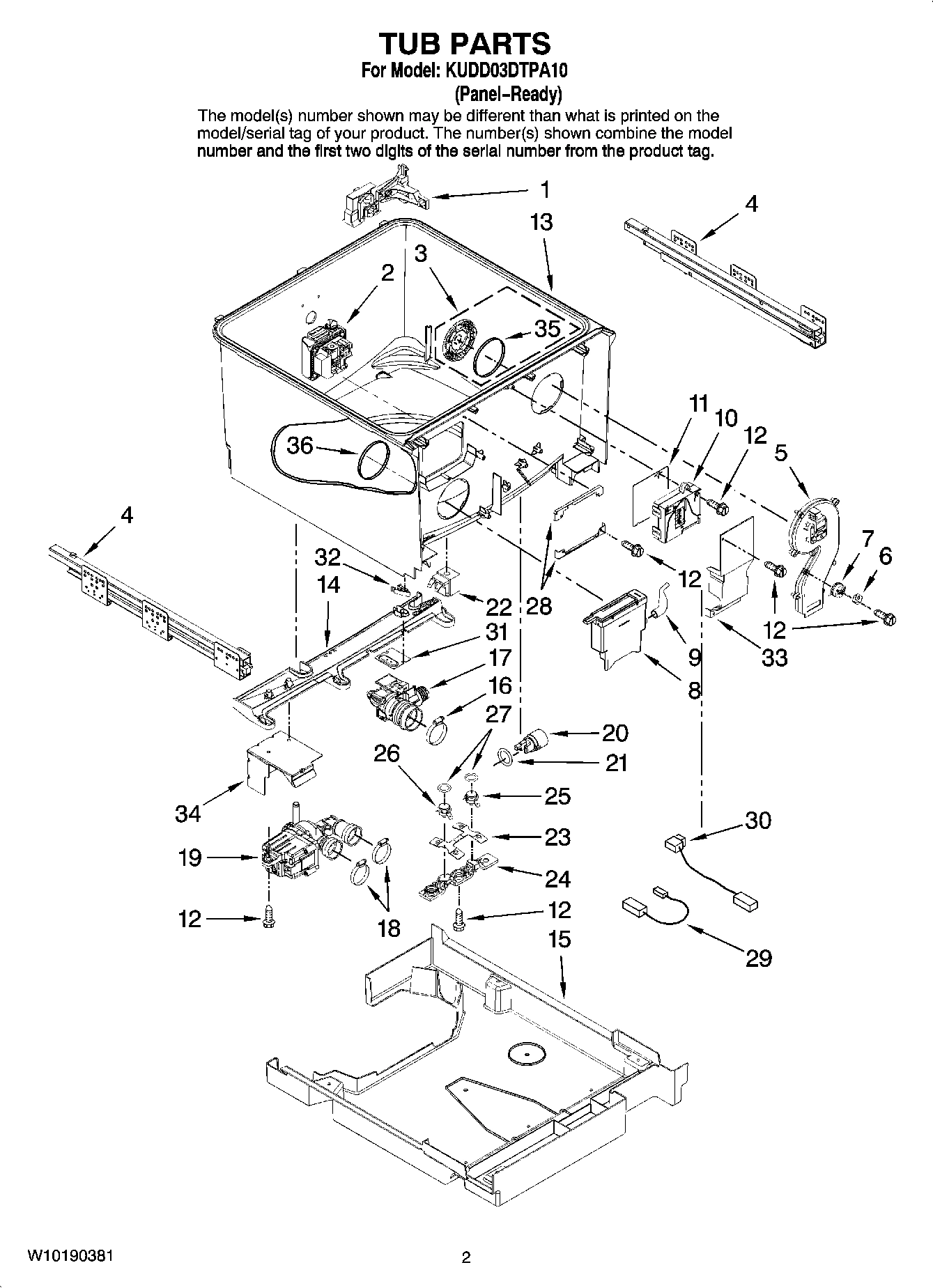 02 - TUB PARTS