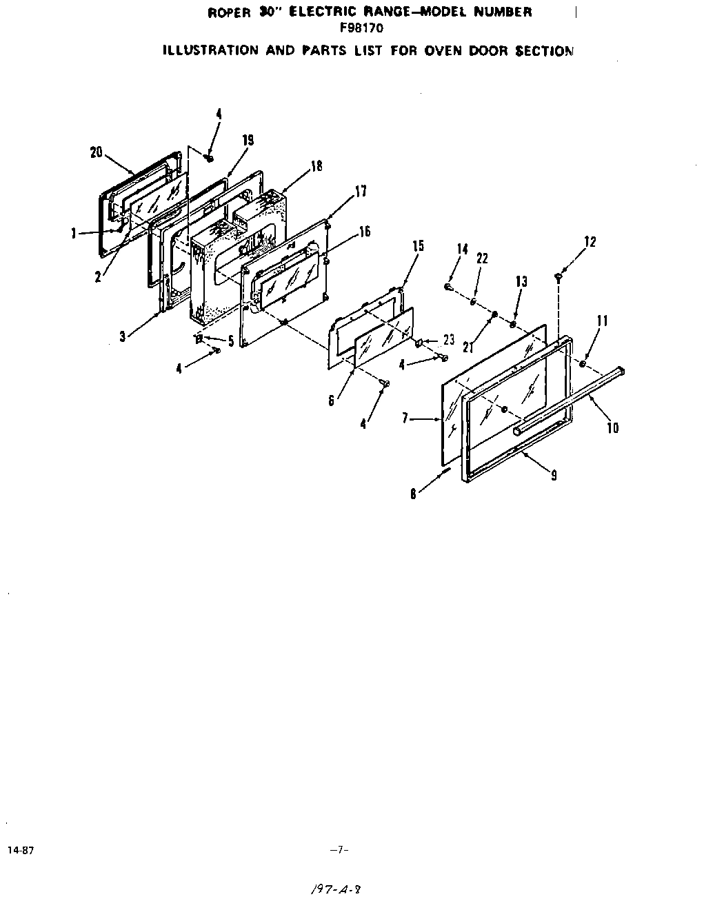 06 - OVEN DOOR