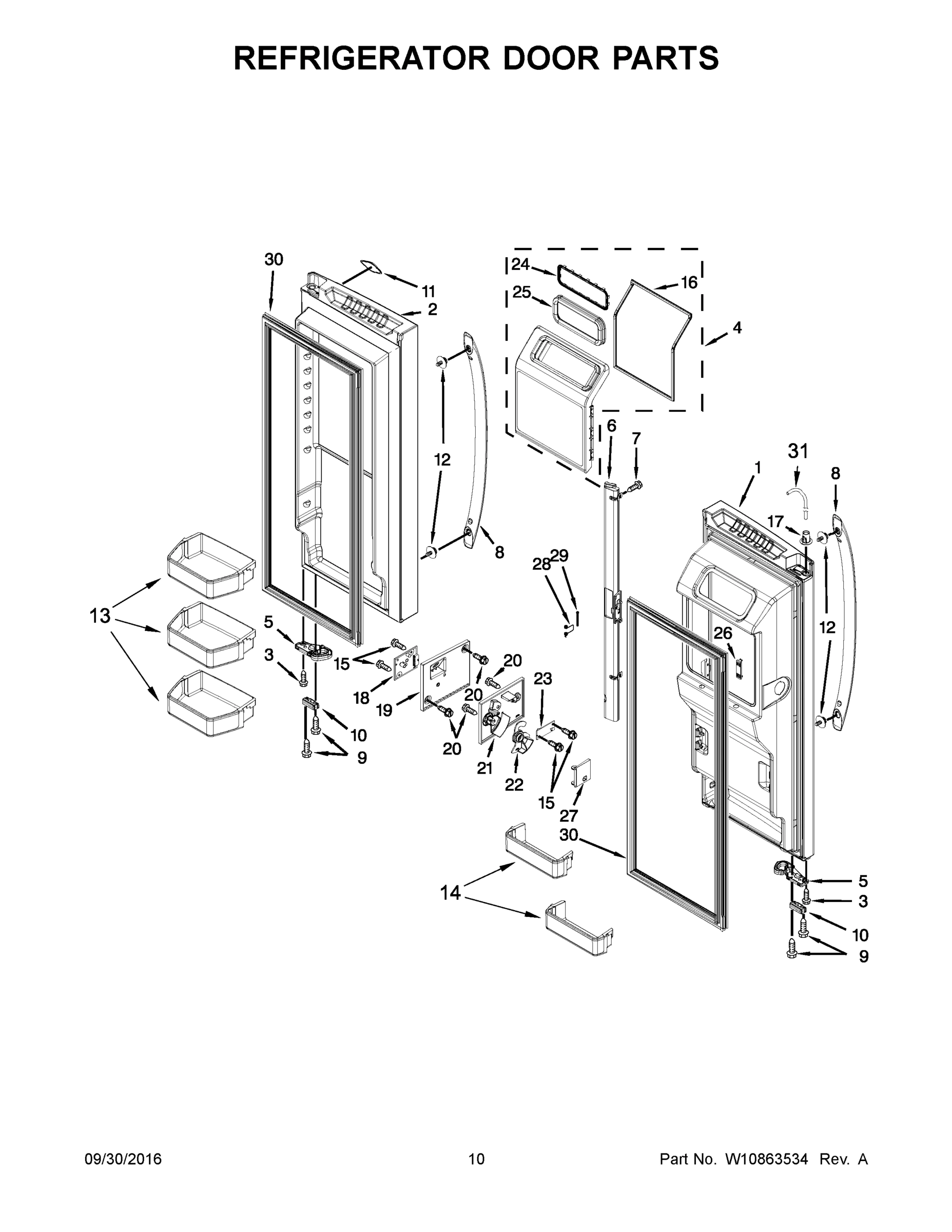 06 - REFRIGERATOR DOOR PARTS