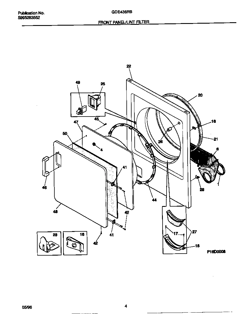 03 - FRONT PANEL/LINT FILTER