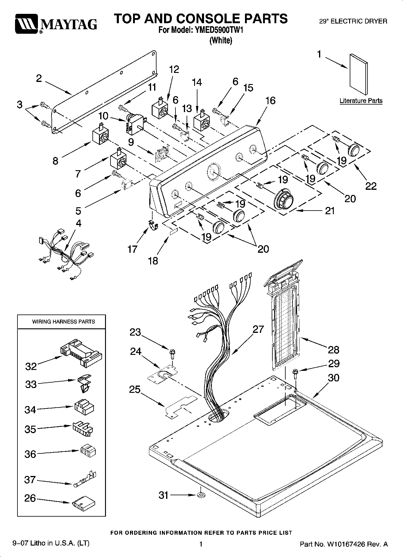 01 - TOP AND CONSOLE PARTS