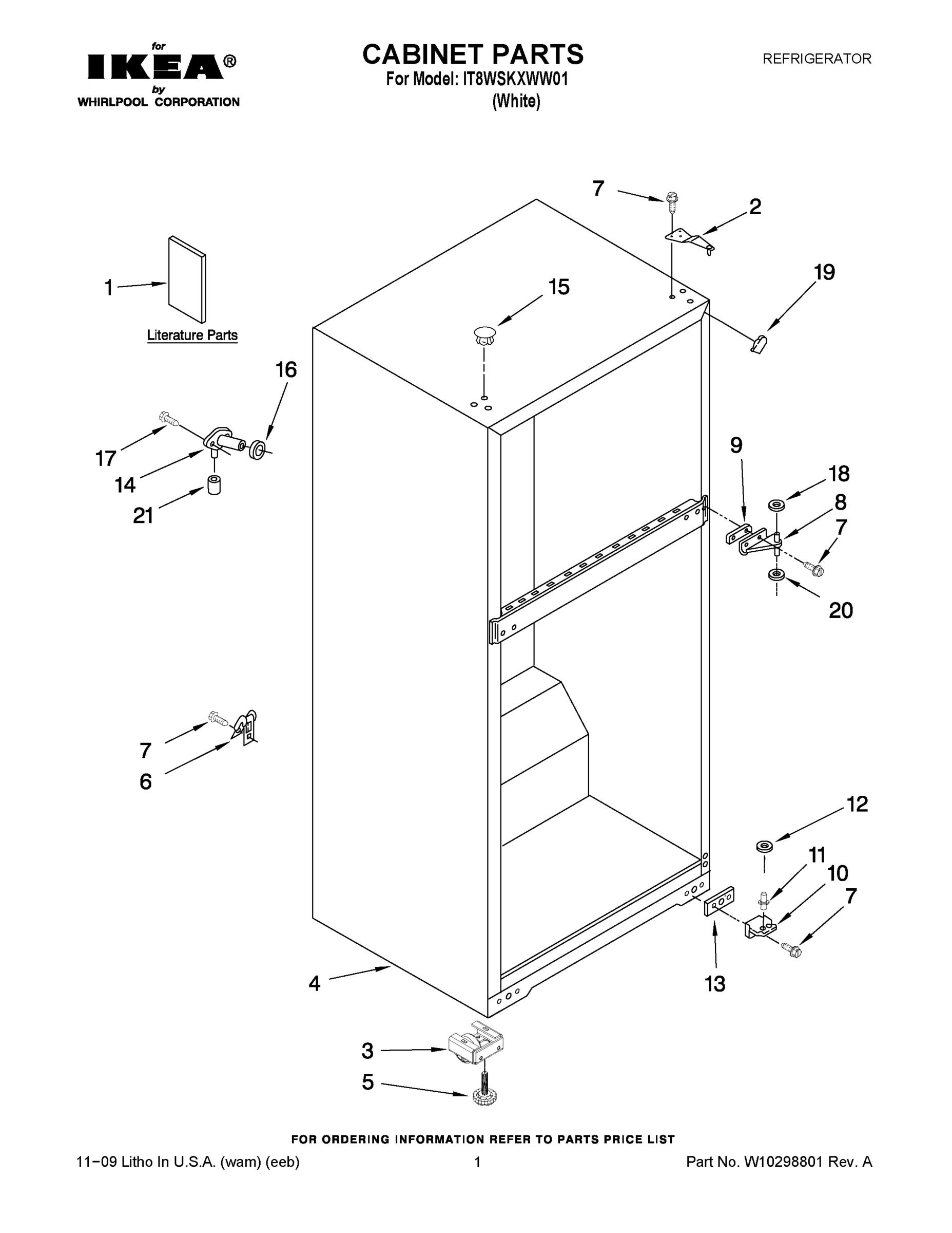 01 - CABINET PARTS