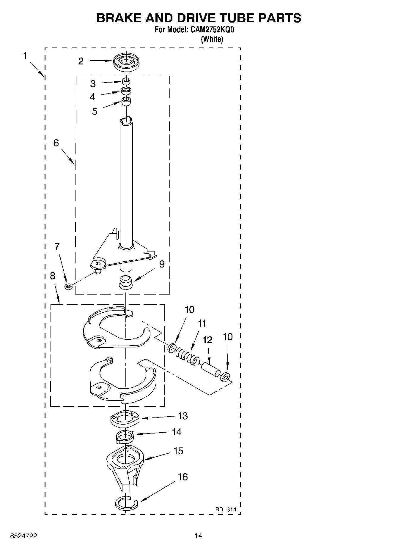 10 - BRAKE AND DRIVE TUBE