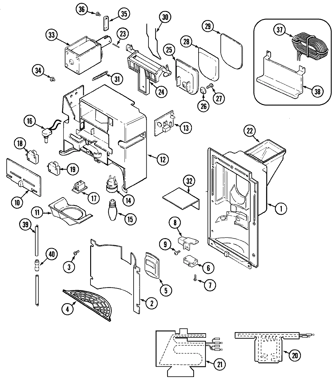 07 - ICE & WATER DISPENSER