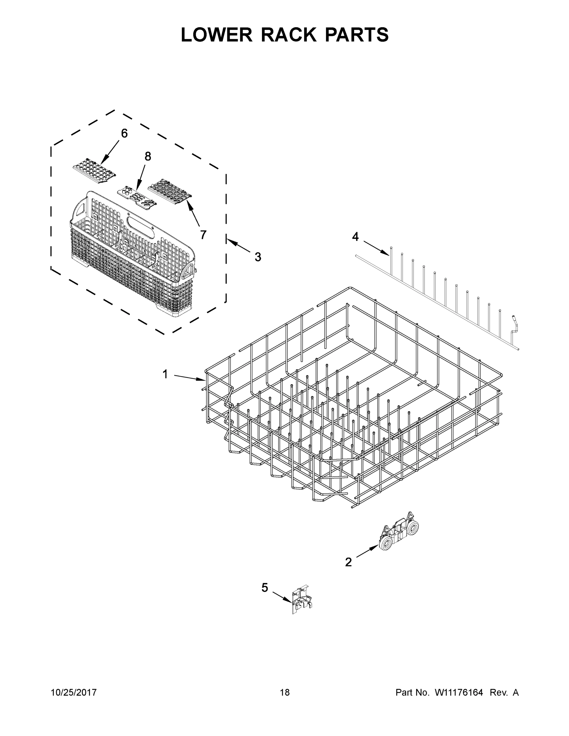 10 - LOWER RACK PARTS