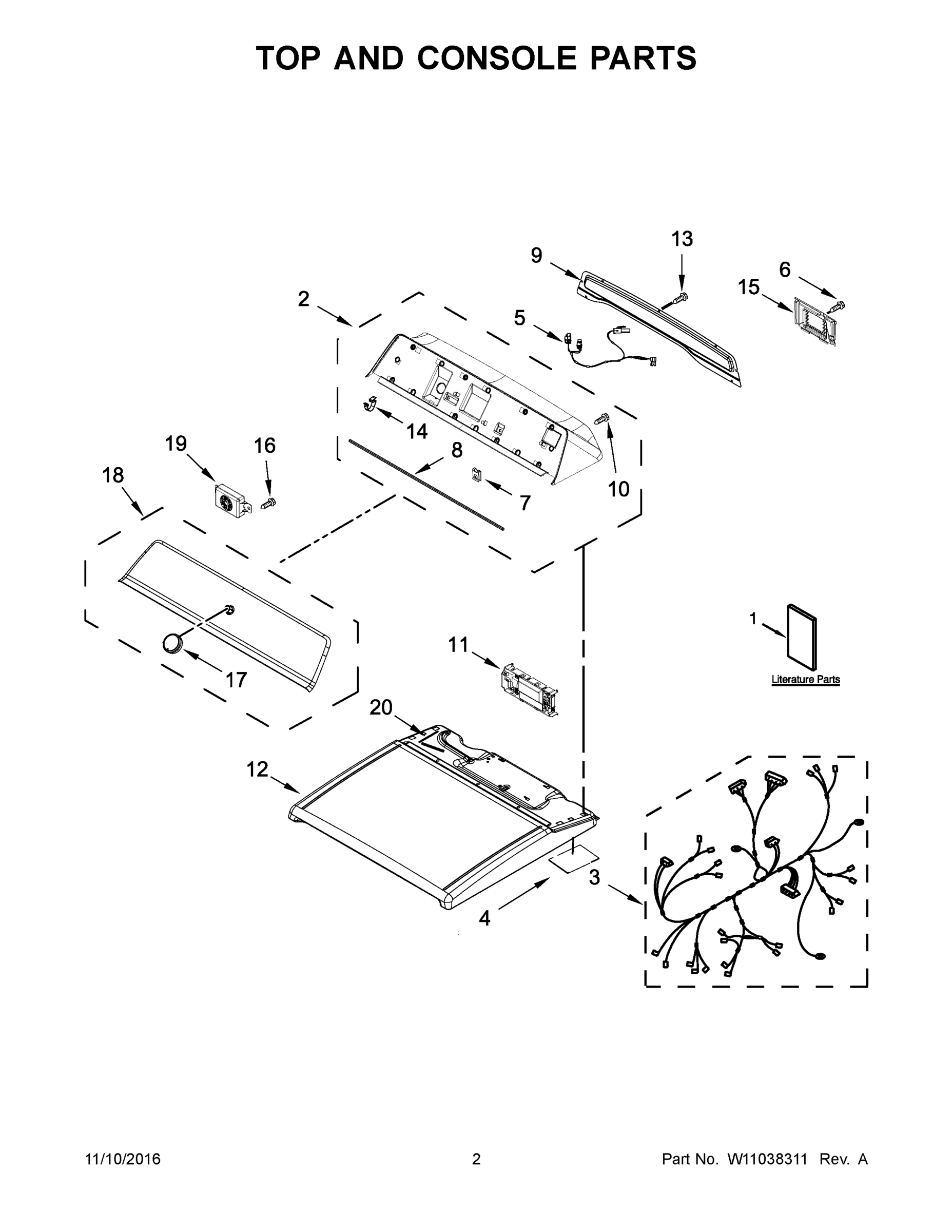 02 - TOP AND CONSOLE PARTS