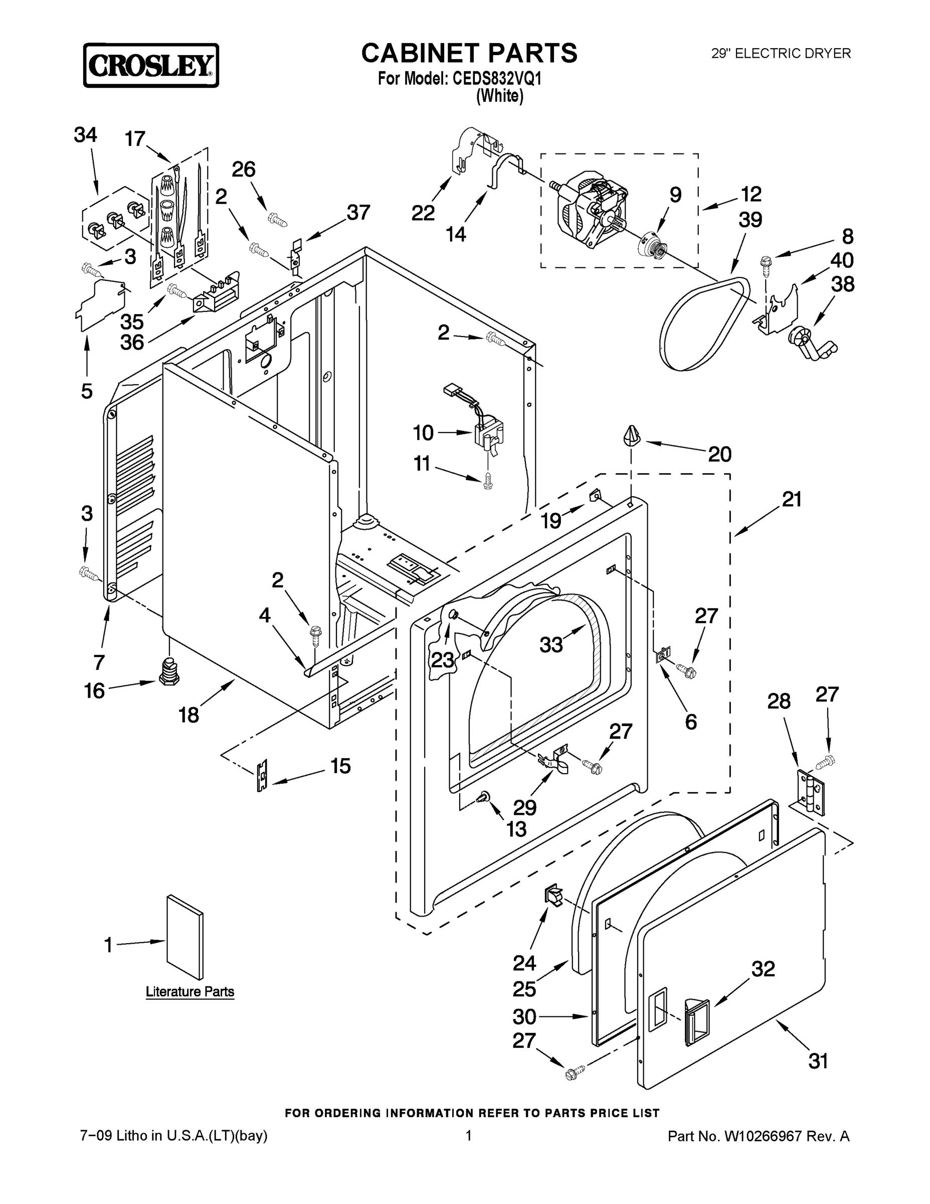 01 - CABINET PARTS