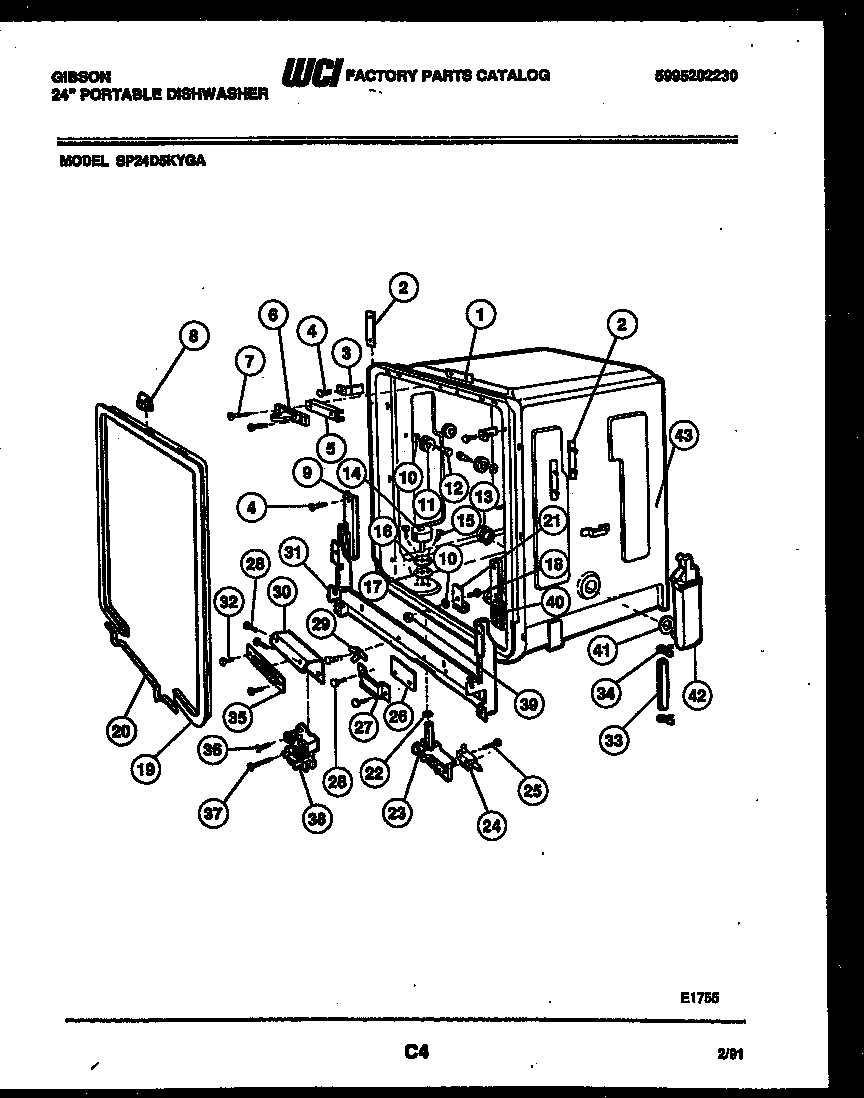 05 - TUB AND FRAME PARTS