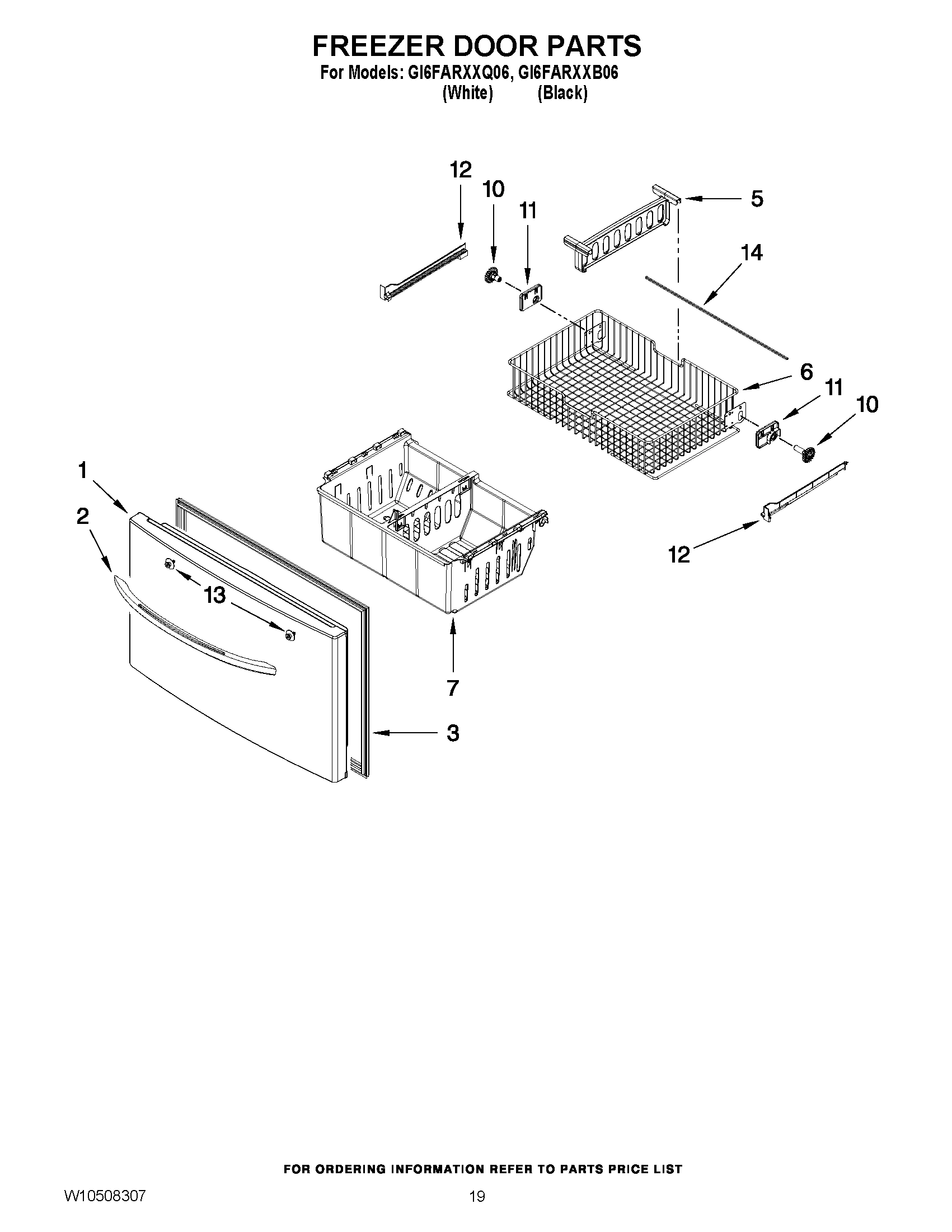 10 - FREEZER DOOR PARTS