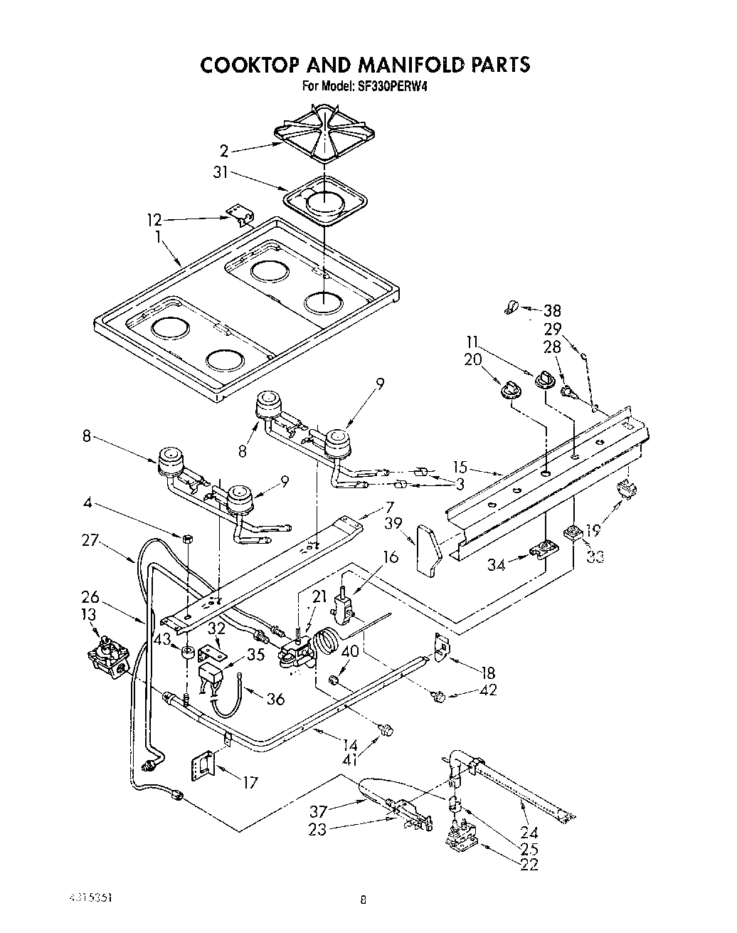 06 - COOKTOP AND MANIFOLD, LIT/OPTIONAL