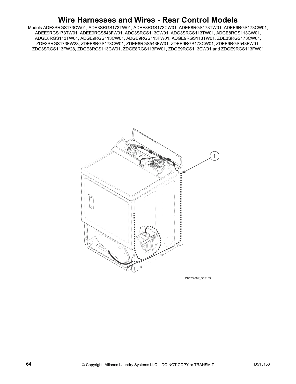 Wire Harnesses and Wires - Rear Control Models
