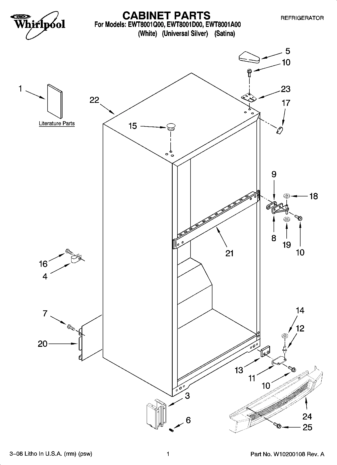 01 - CABINET PARTS