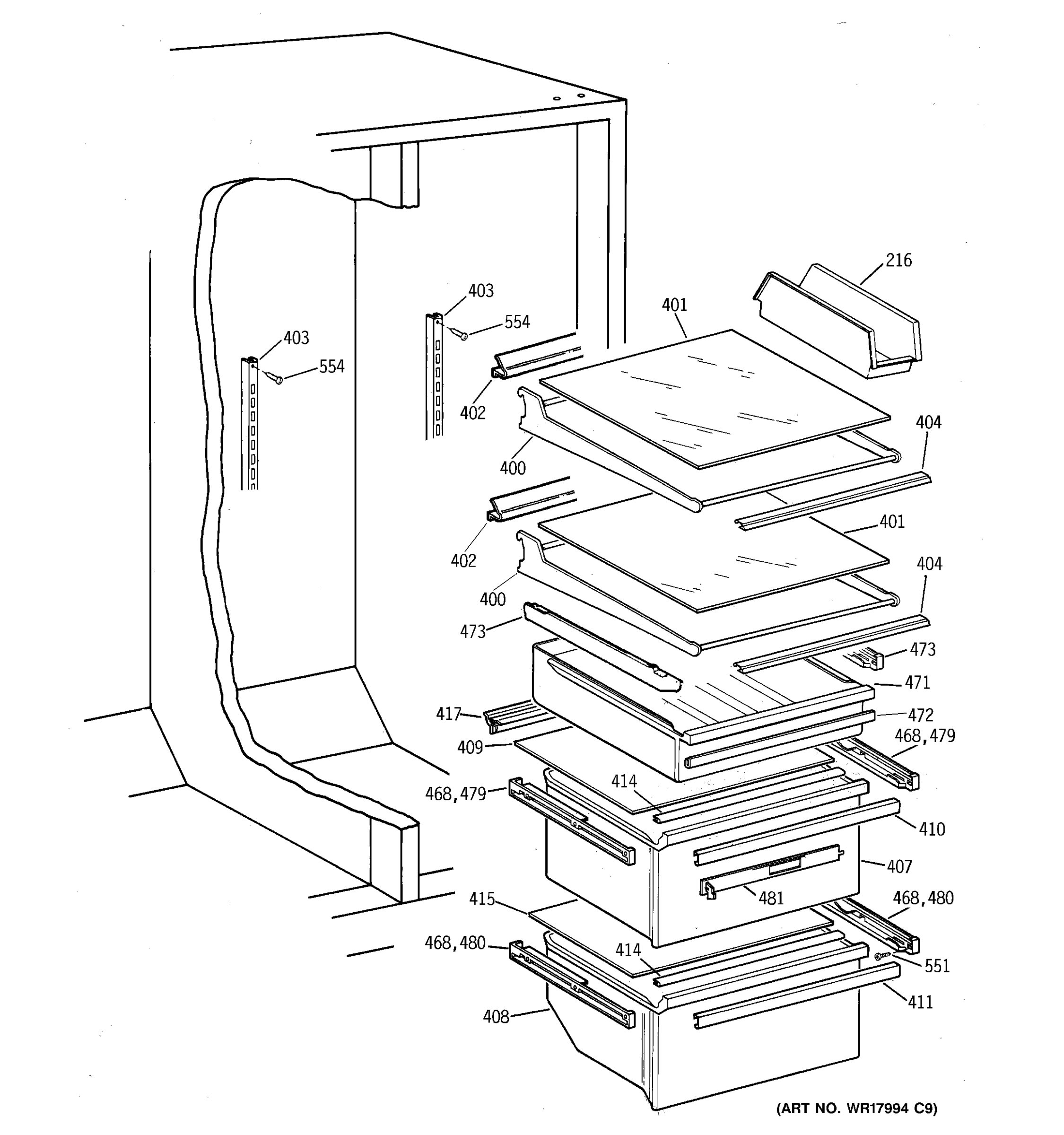 SHELF PARTS
