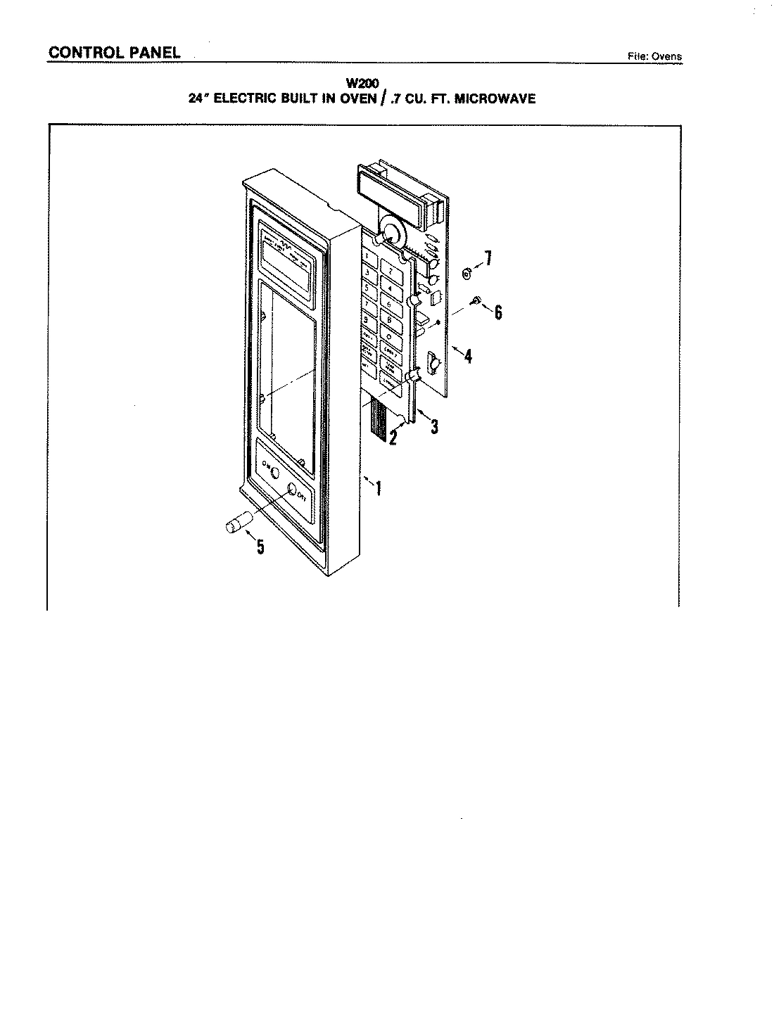 04 - CONTROL PANEL (MICROWAVE)