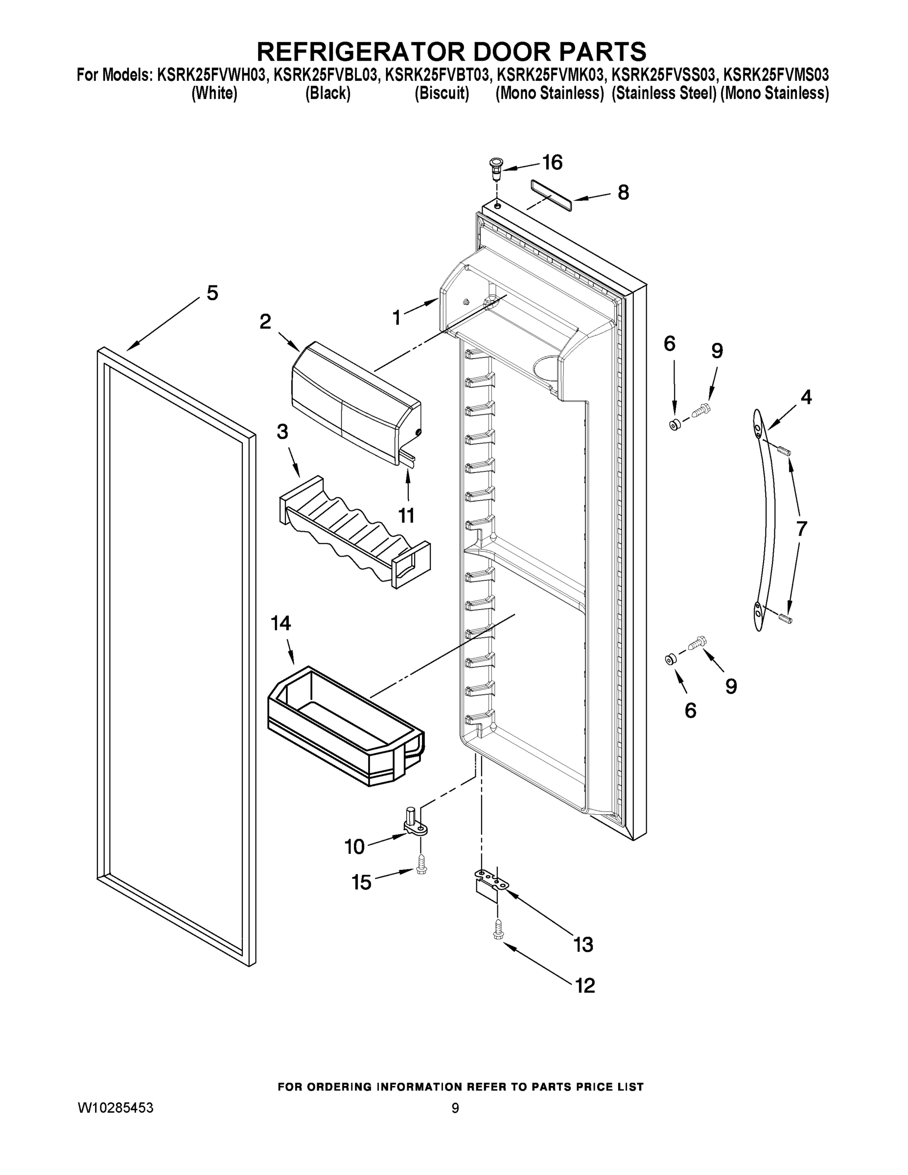 06 - REFRIGERATOR DOOR PARTS