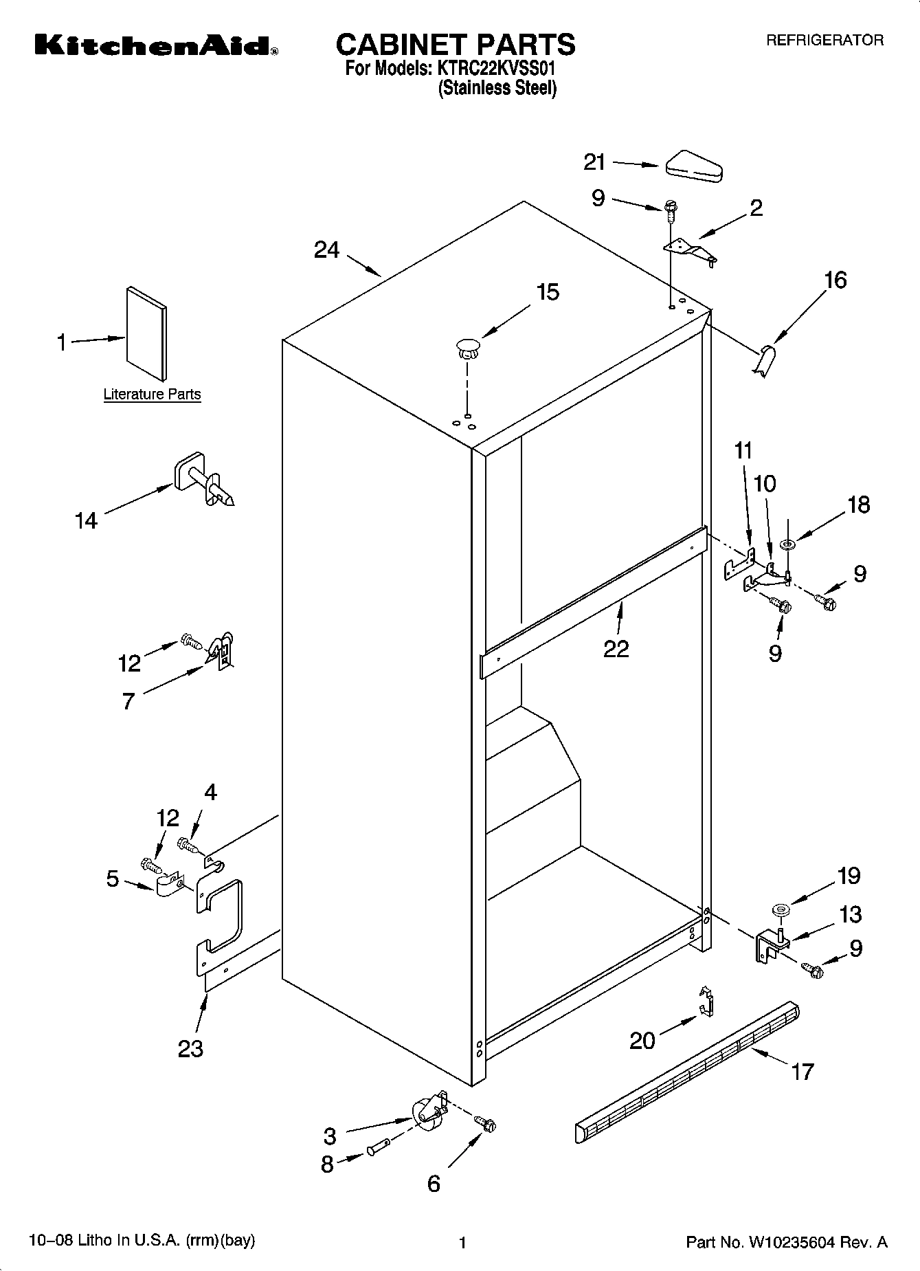 01 - CABINET PARTS