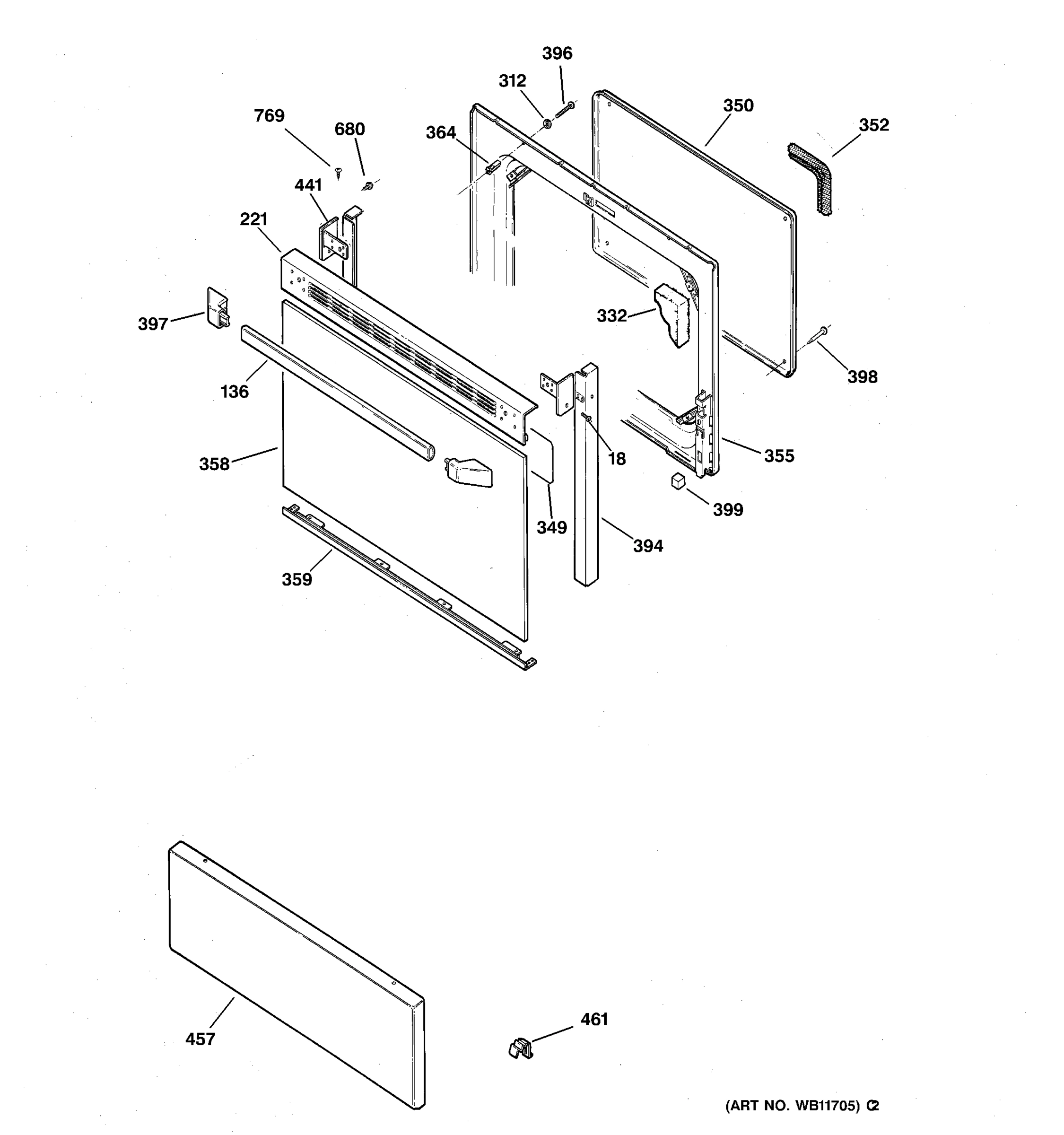 OVEN DOOR