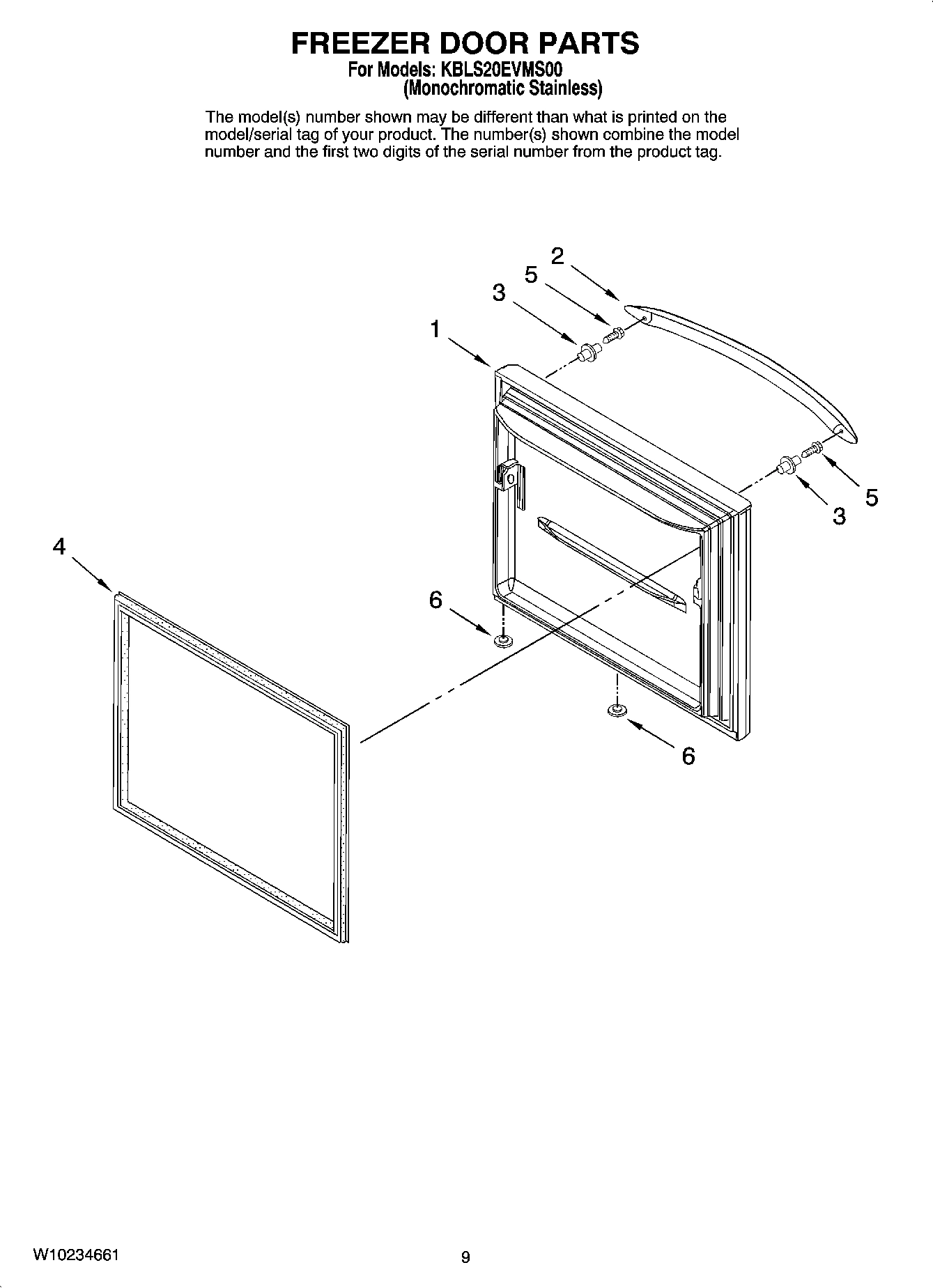 05 - FREEZER DOOR PARTS