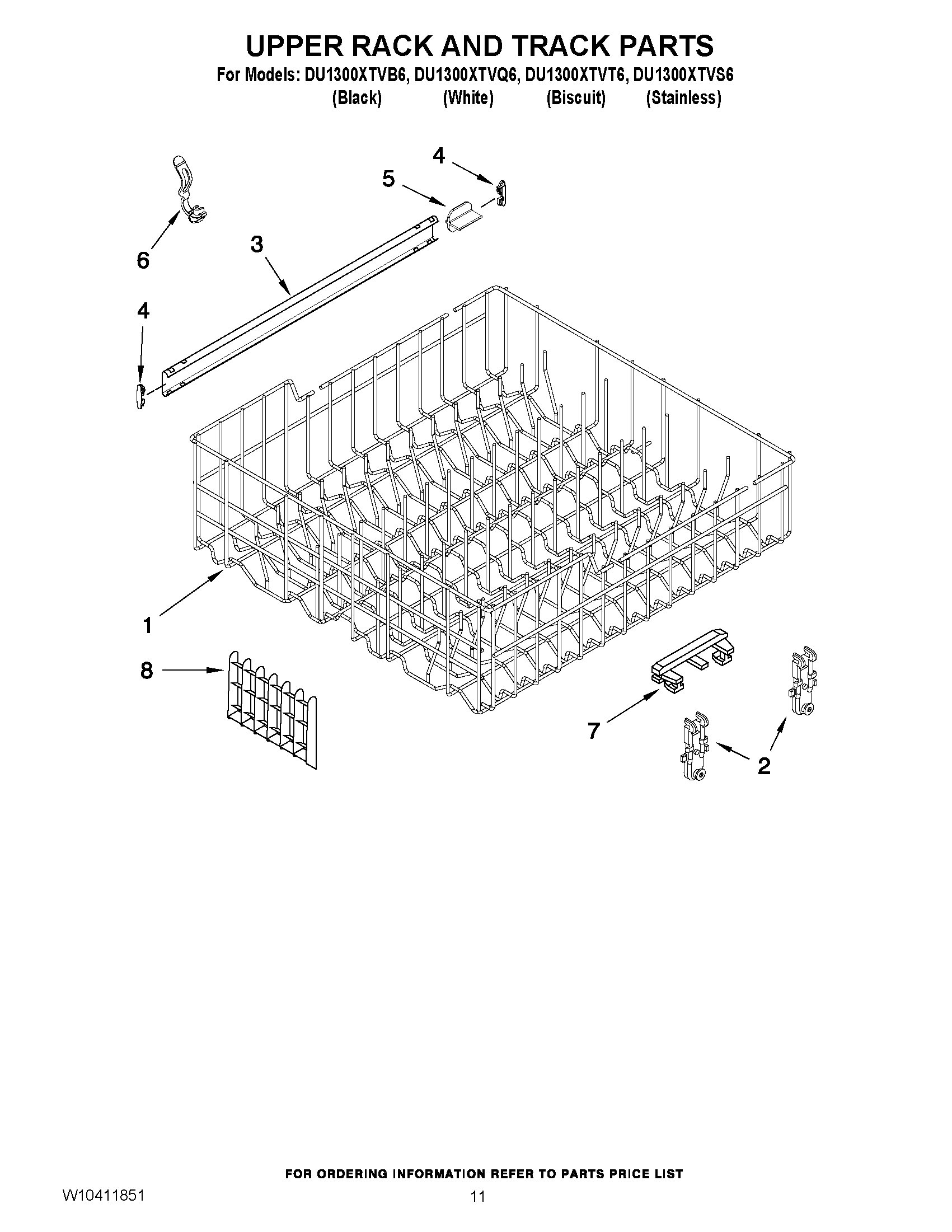 09 - UPPER RACK AND TRACK PARTS