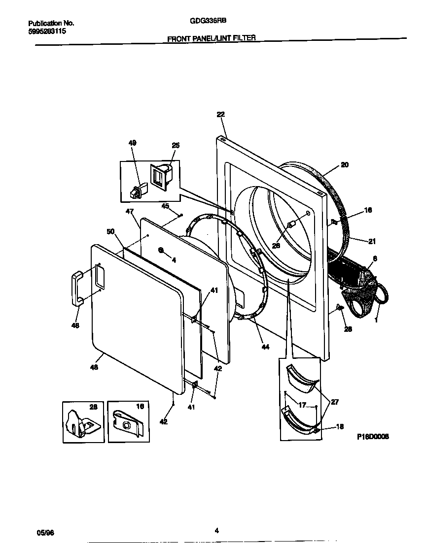 03 - FRONT PANEL/LINT FILTER