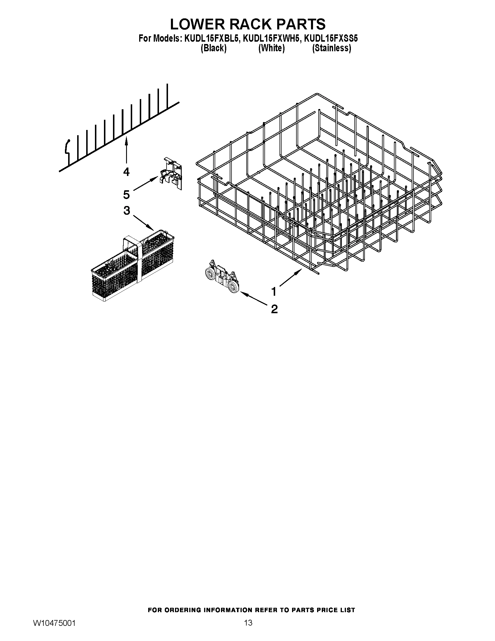 10 - LOWER RACK PARTS