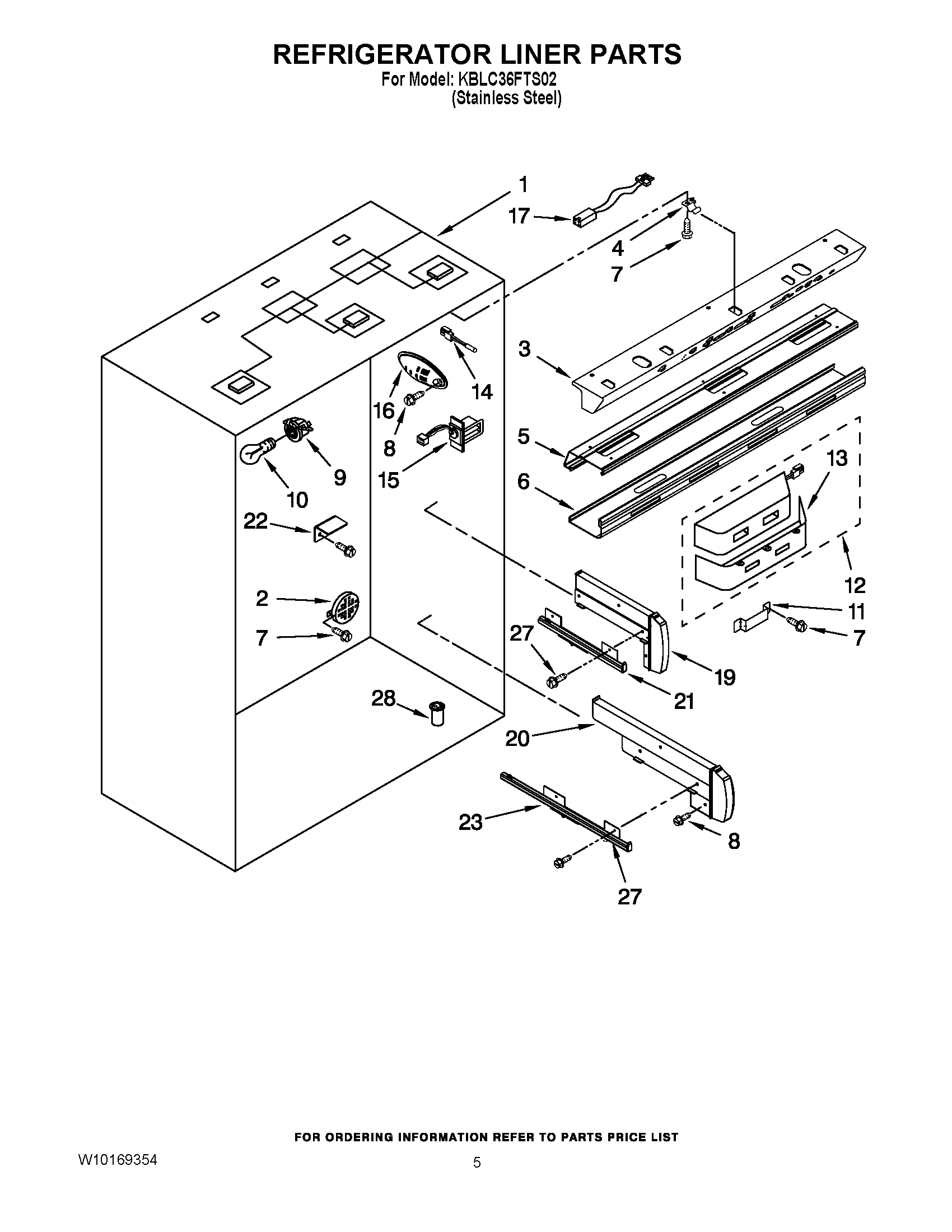 04 - REFRIGERATOR LINER PARTS